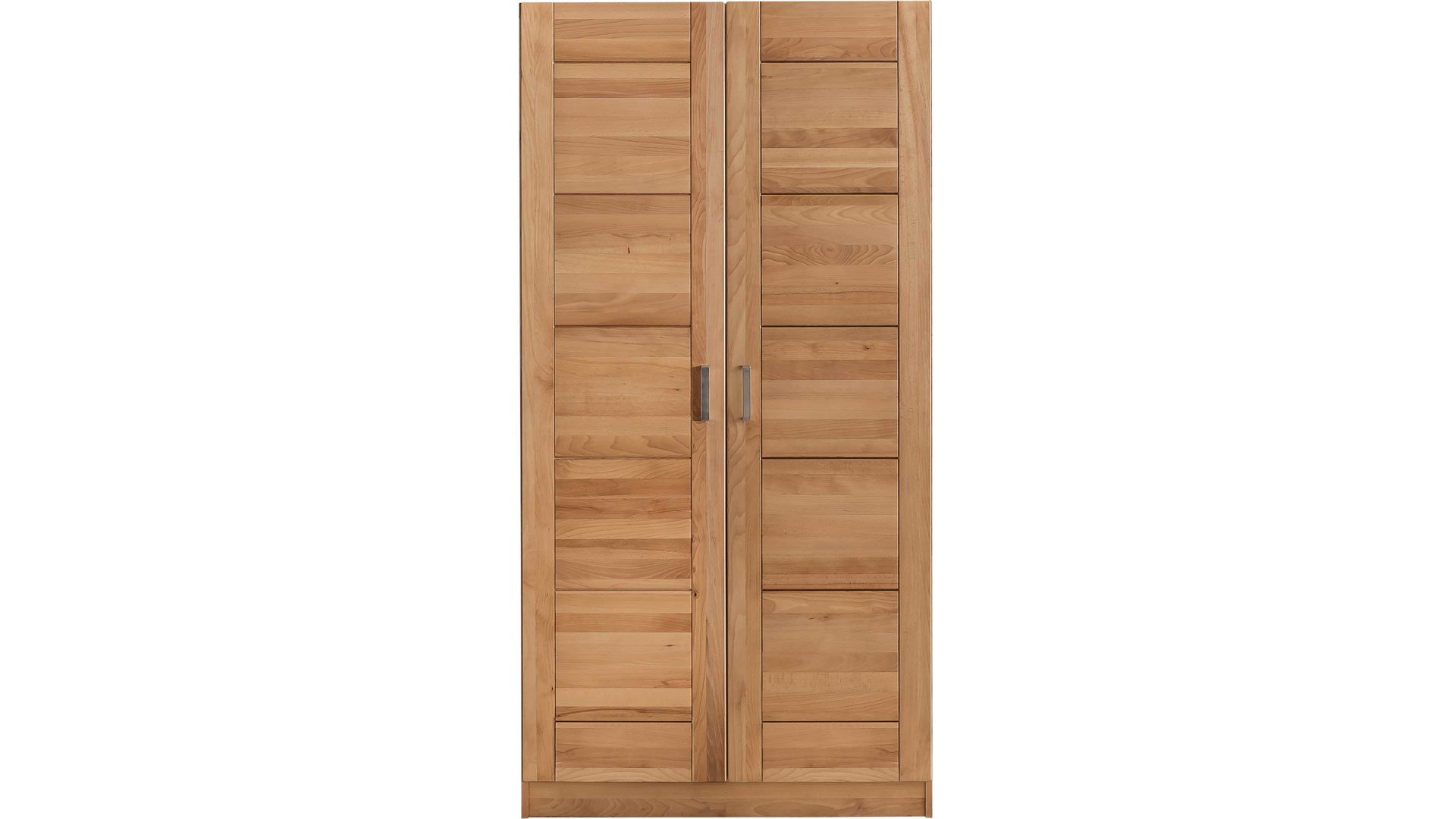 Kleiderschrank Elfo-möbel aus Holz in Holzfarben Kleiderschrank Tollow als Schlafzimmerschrank aus massiver Kernbuche geöltes Kernbuchenholz - Breite ca. 102 cm, zwei Holztüren