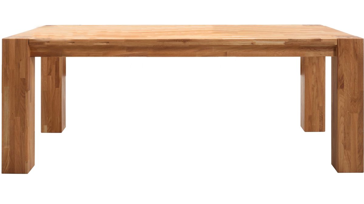 Esstisch Elfo-möbel aus Holz in Holzfarben Massivholz-Esstisch Wildeiche – ca. 200 x 100 cm