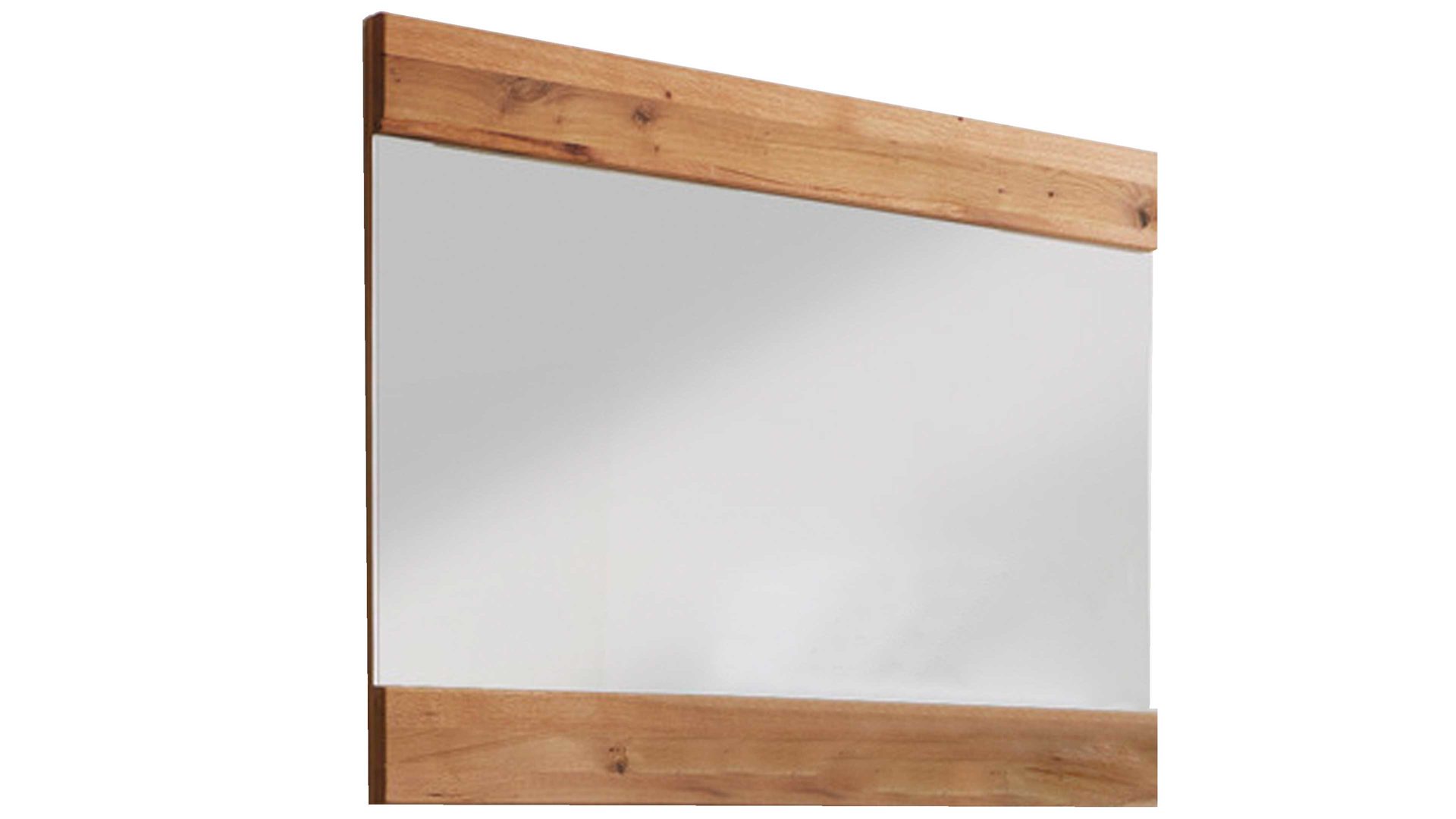 Wandspiegel Famos sa aus Spiegel in Holzfarben Garderobenspiegel bzw. Wandspiegel Burgund geölte Wildeiche mit Wuchsrissen – ca. 100 x 80 cm