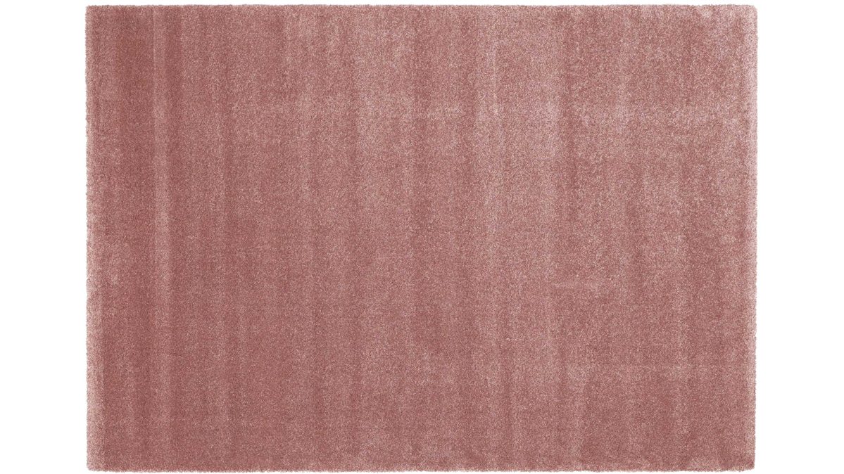 Webteppich Oci aus Kunstfaser in Pastellfarben Webteppich Bellevue für Ihre Wohnaccessoires rosenholzfarbene Kunstfaser – ca. 140 x 200 cm