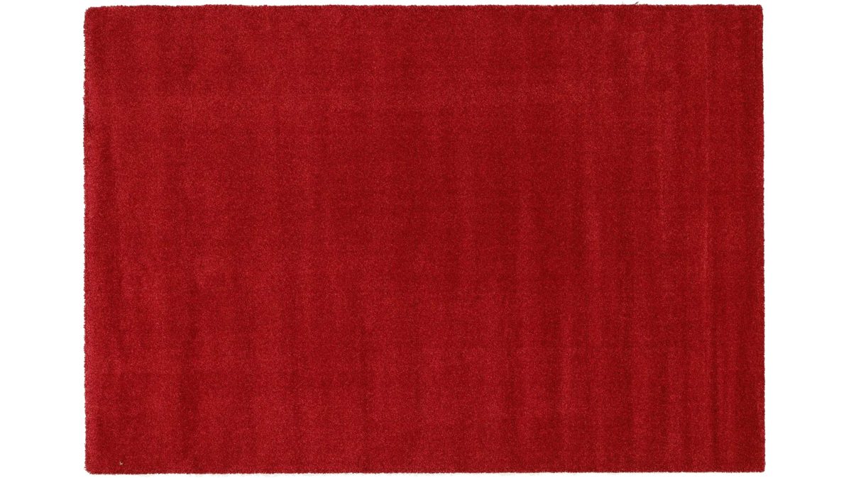 Webteppich Oci aus Kunstfaser in Rot Webteppich Bellevue für Ihre Wohnaccessoires terrafarbene Kunstfaser – ca. 140 x 200 cm