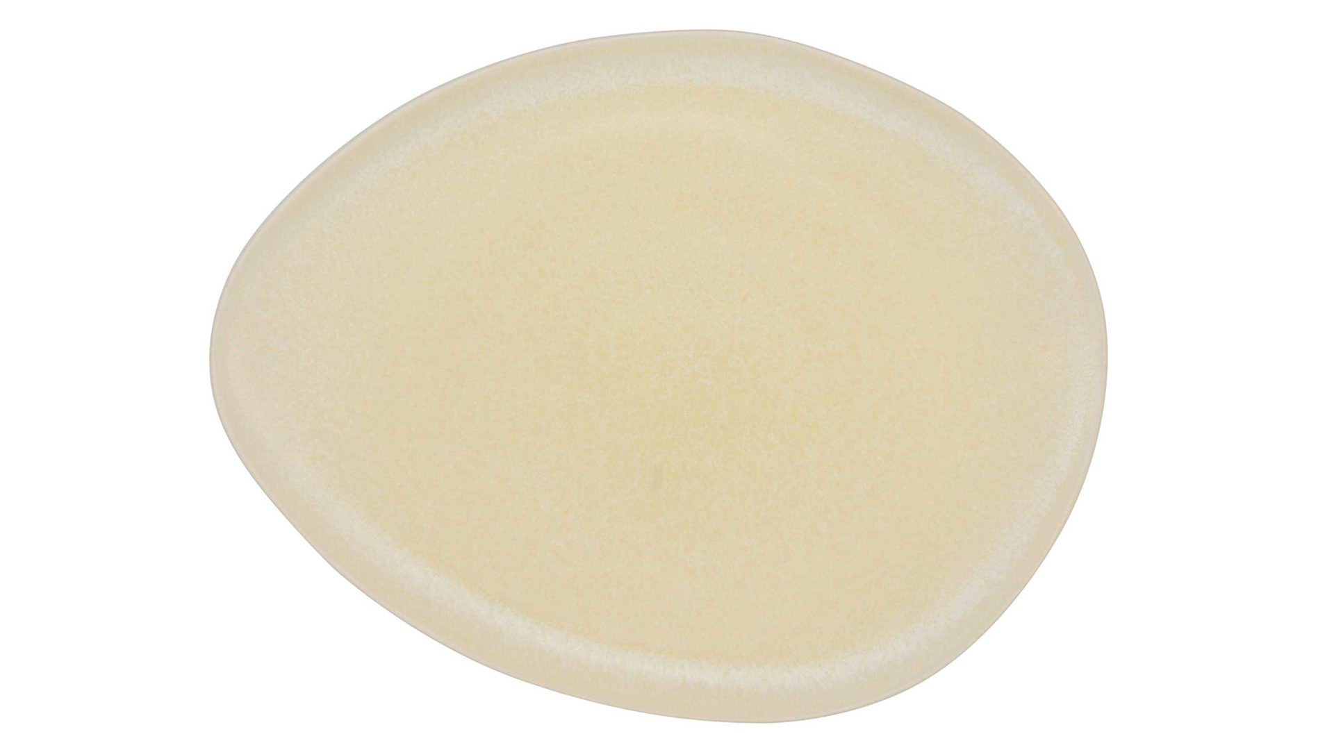 Platte Creatable aus Steinzeug in Beige CREATABLE Pietra – Gourmetplatte sandfarbenes Steinzeug – ca. 31 x 24 cm