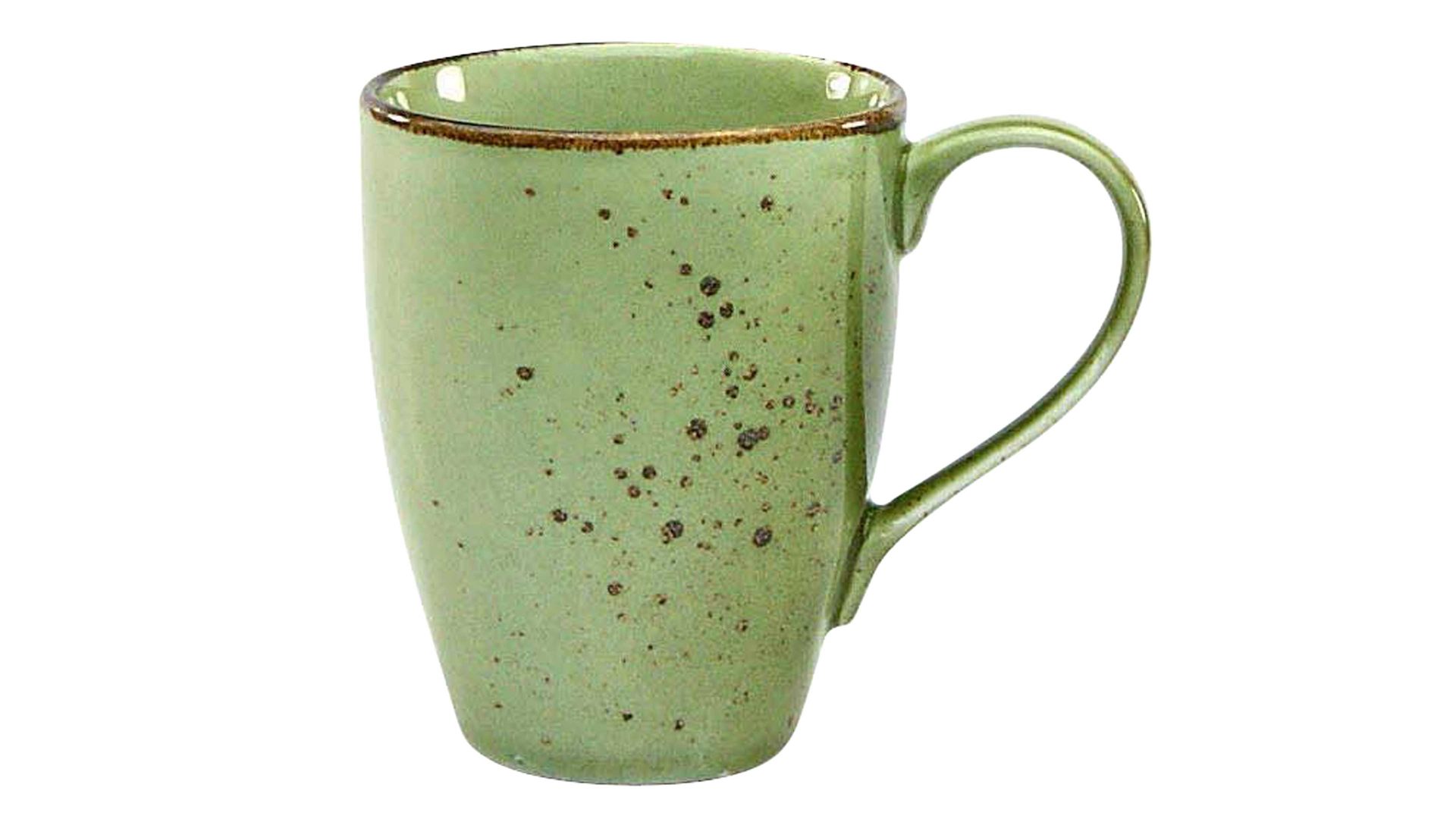 Kaffeebecher Creatable aus Stein in Grün CREATABLE Nature Collection – Kaffeebecher naturgrünes Steinzeug – ca. 300 ml