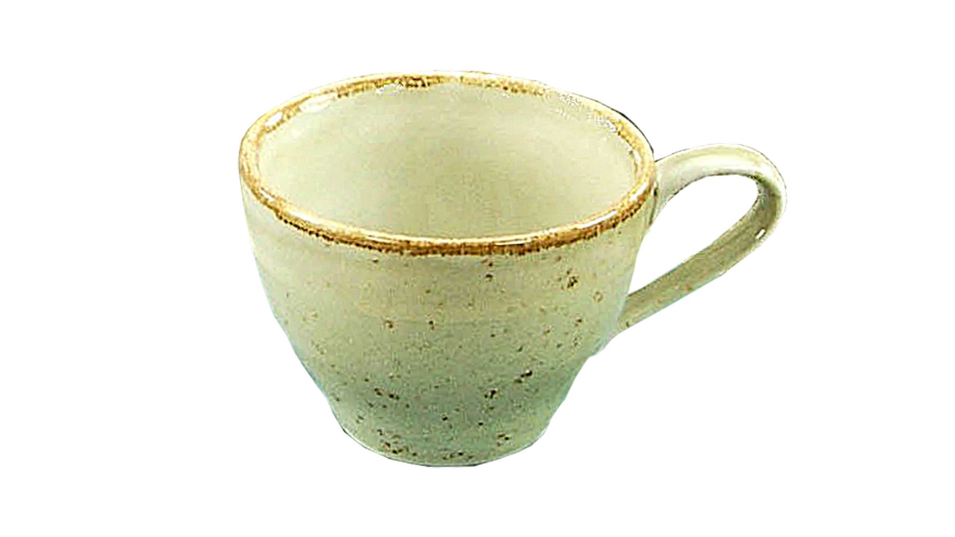 Kaffeetasse Creatable aus Stein in Grün CREATABLE Nature Collection – Kaffeetasse naturgrünes Steinzeug – ca. 200 ml