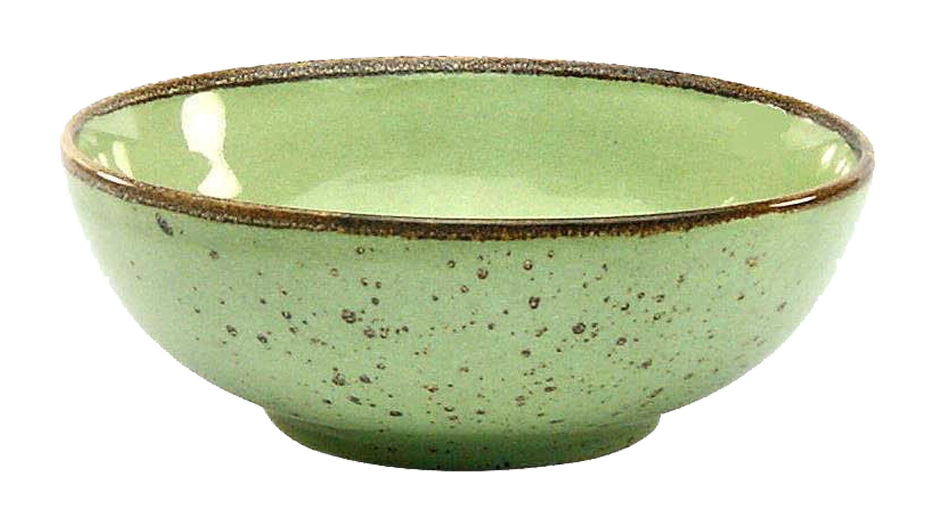 Schale Creatable aus Stein in Grün CREATABLE Nature Collection – Schale naturgrünes Steinzeug – Durchmesser ca. 17 cm