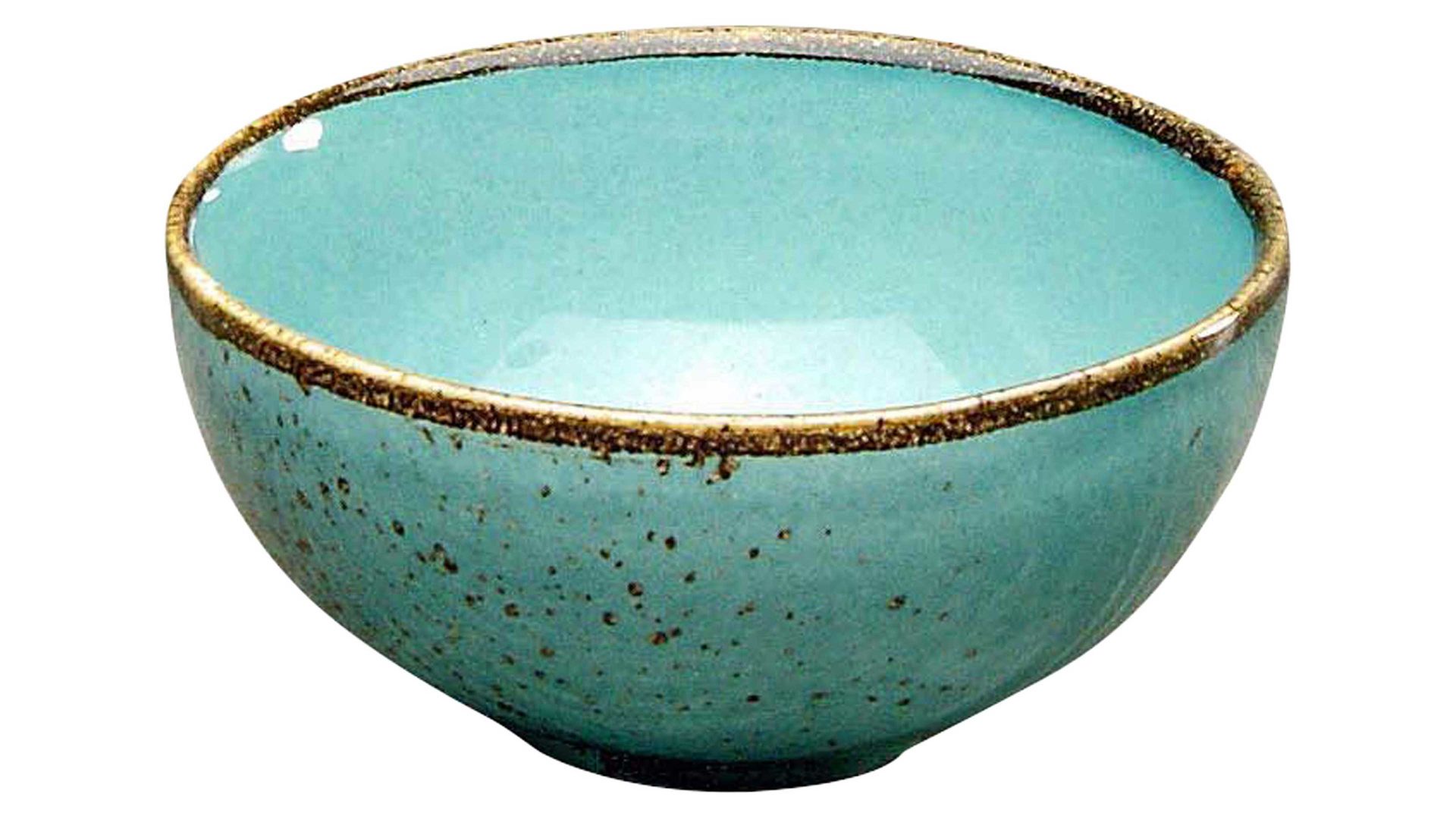 Schale Creatable aus Stein in Blau CREATABLE Nature Collection – Schale wasserblaues Steinzeug – Durchmesser ca. 17 cm