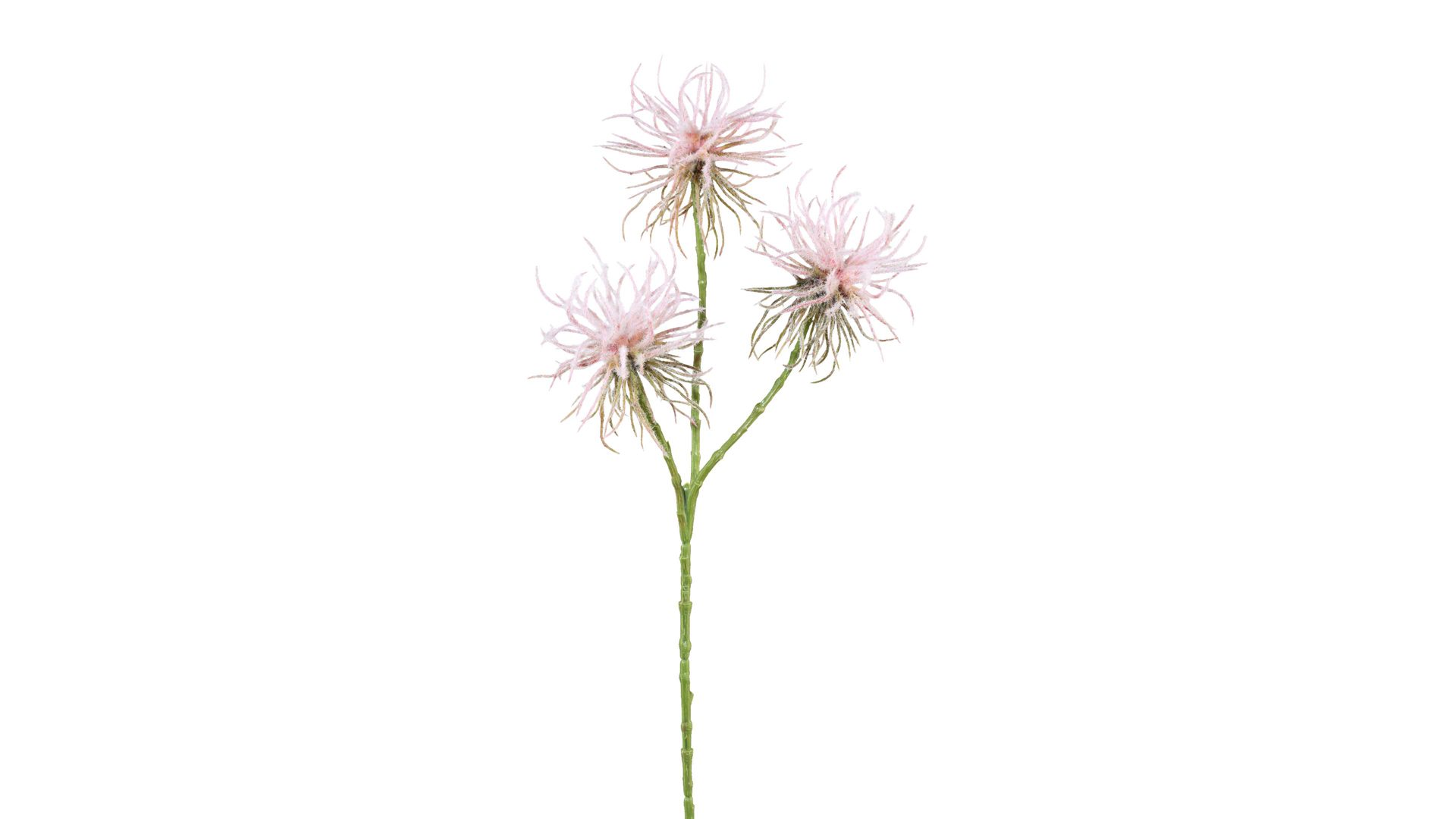 Blume Gasper aus Stoff in Pink Distelzweig Oleg rosafarbener Kunststoff – Höhe ca. 47 cm