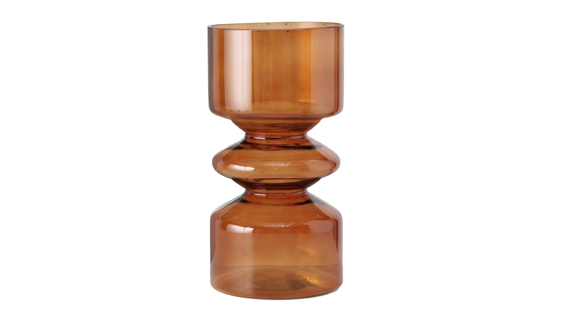 Vase Interliving BEST BUDDYS! aus Glas in Orange Interliving BEST BUDDYS! Vase Nelika ockerfarben lackiertes Glas – Höhe ca. 26 cm