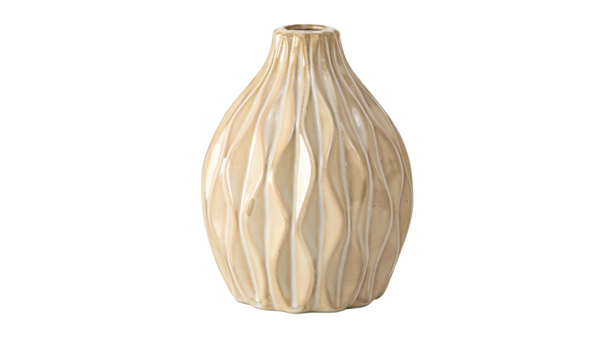 Vase Interliving BEST BUDDYS! aus Keramik in Beige Interliving BEST BUDDYS! Vase Zalina cremeweißes Porzellan – Höhe ca. 15 cm