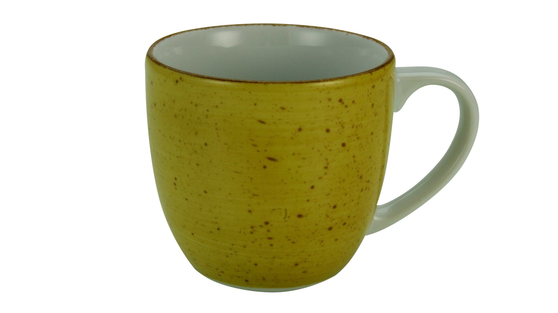 Kaffeebecher Creatable aus Porzellan in Gelb CREATABLE Vintage Nature – Kaffeebecher curryfarbenes Porzellan – ca. 300 ml
