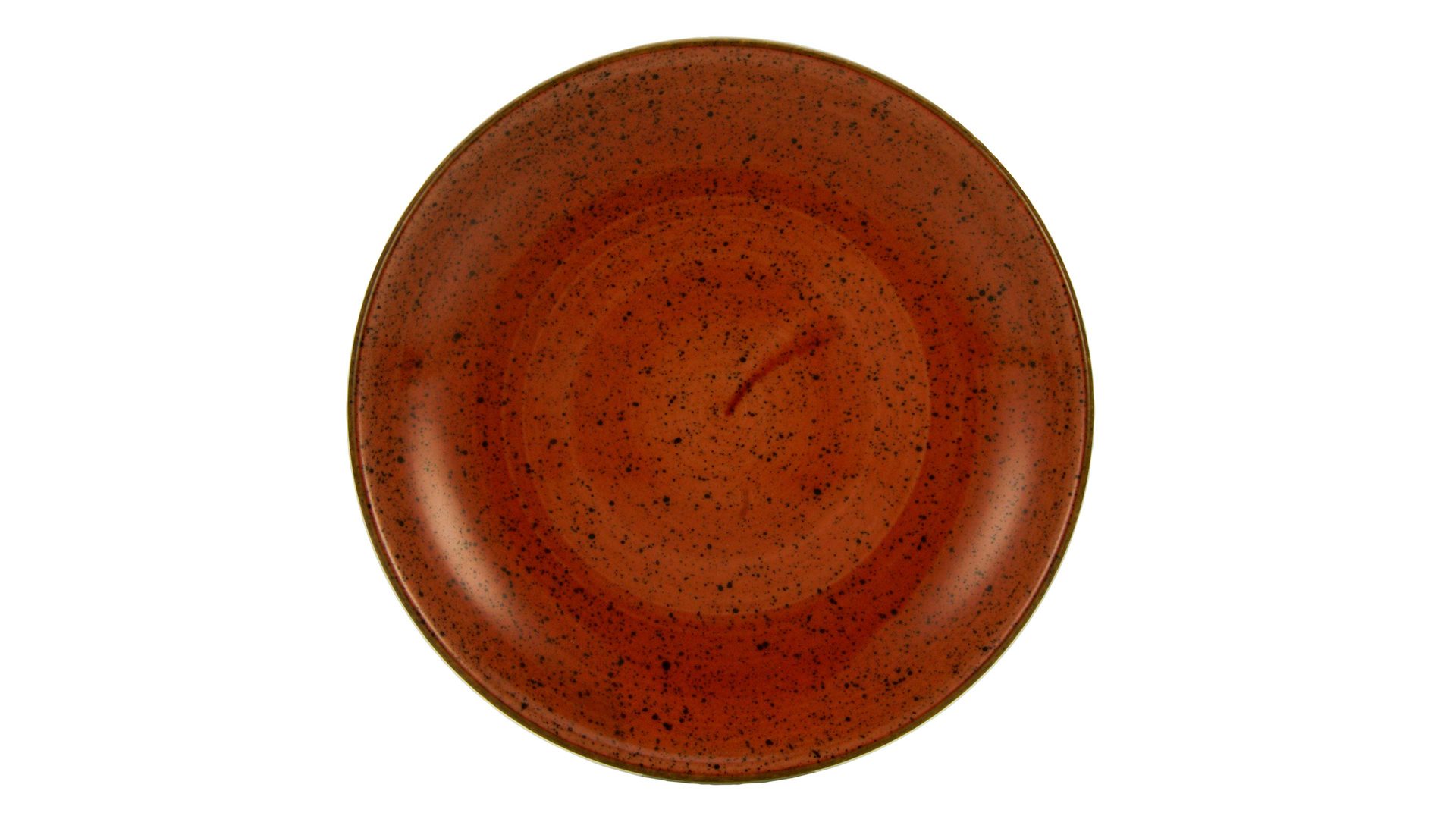 Kuchen- / Frühstücks- / Dessertteller Creatable aus Porzellan in Orange CREATABLE Vintage Nature – Kuchenteller umbrafarbenes Porzellan – Durchmesser ca. 21 cm