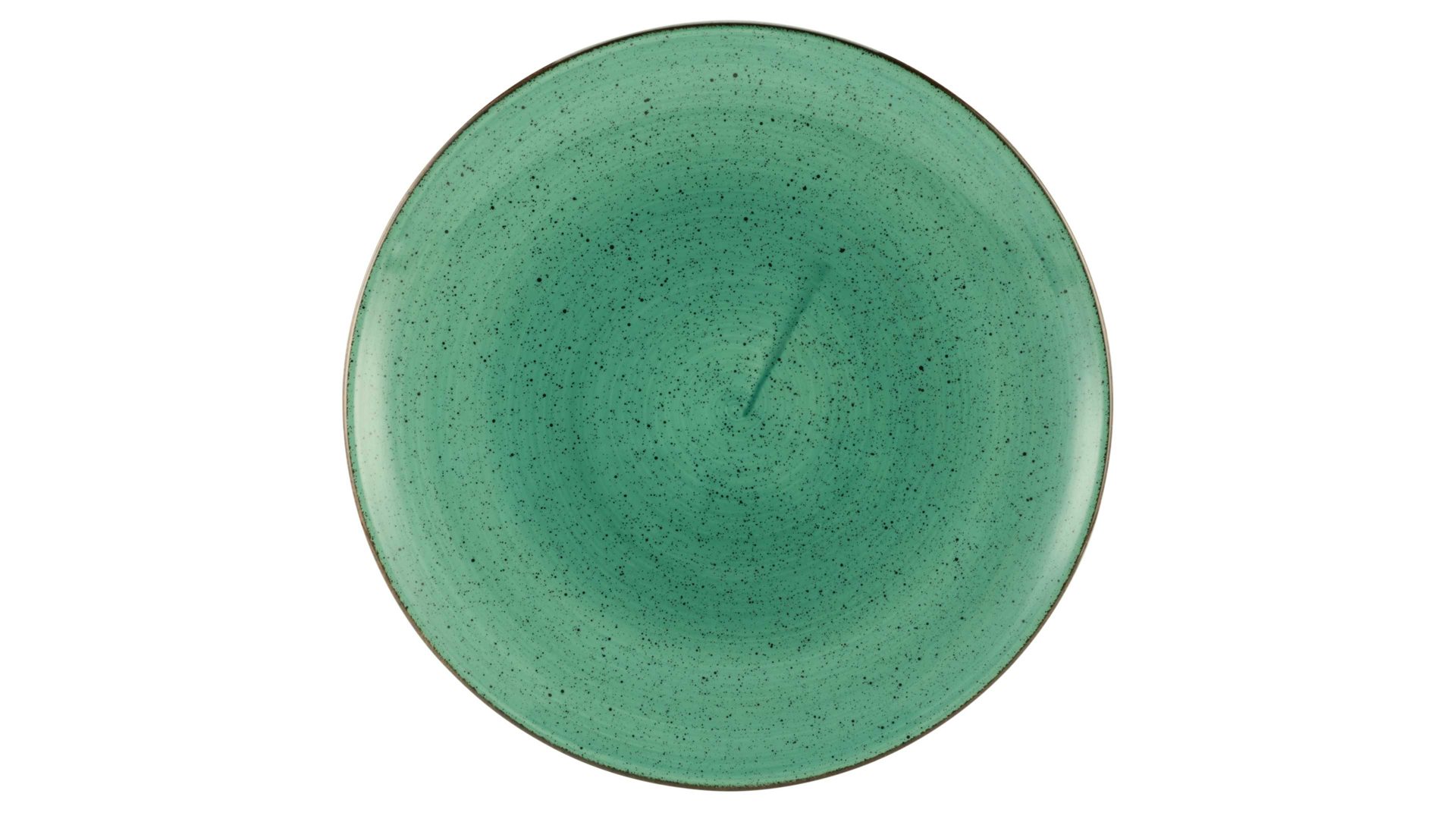 Essteller Creatable aus Porzellan in Grün CREATABLE Vintage Nature – Gourmetteller grünes Porzellan – Durchmesser ca. 28 cm