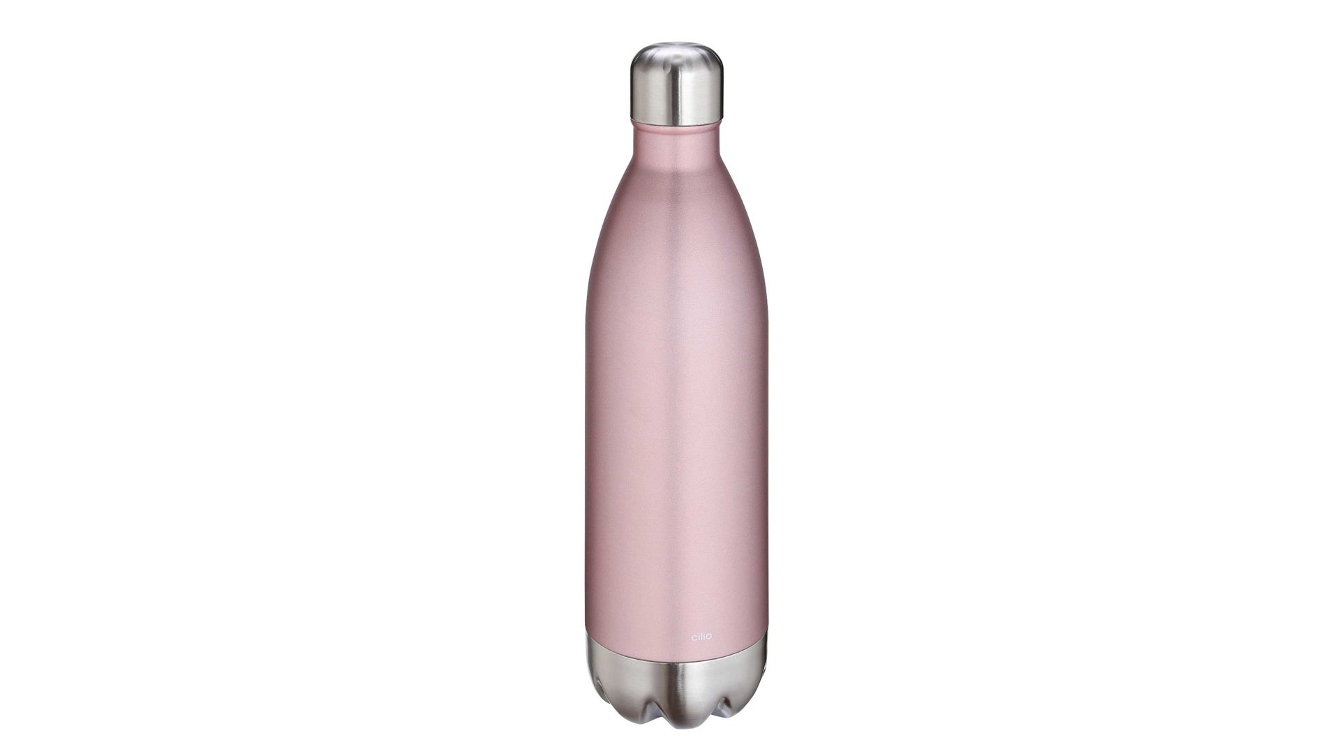 Isolierflasche Küchenprofi aus Metall in Pastell cilio Isolierflasche Elegante matt rosegoldfarben lackierter Edelstahl – Fassungsvermögen ca. 1 Liter