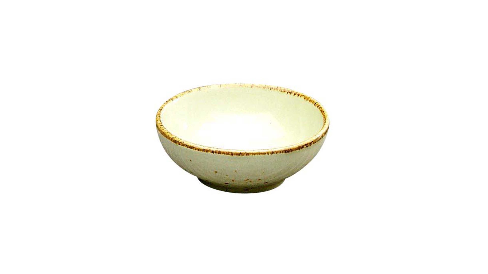 Schale Creatable aus Stein in Beige CREATABLE Nature Collection – Sojaschale sandfarbenes Steinzeug – Durchmesser ca. 8 cm
