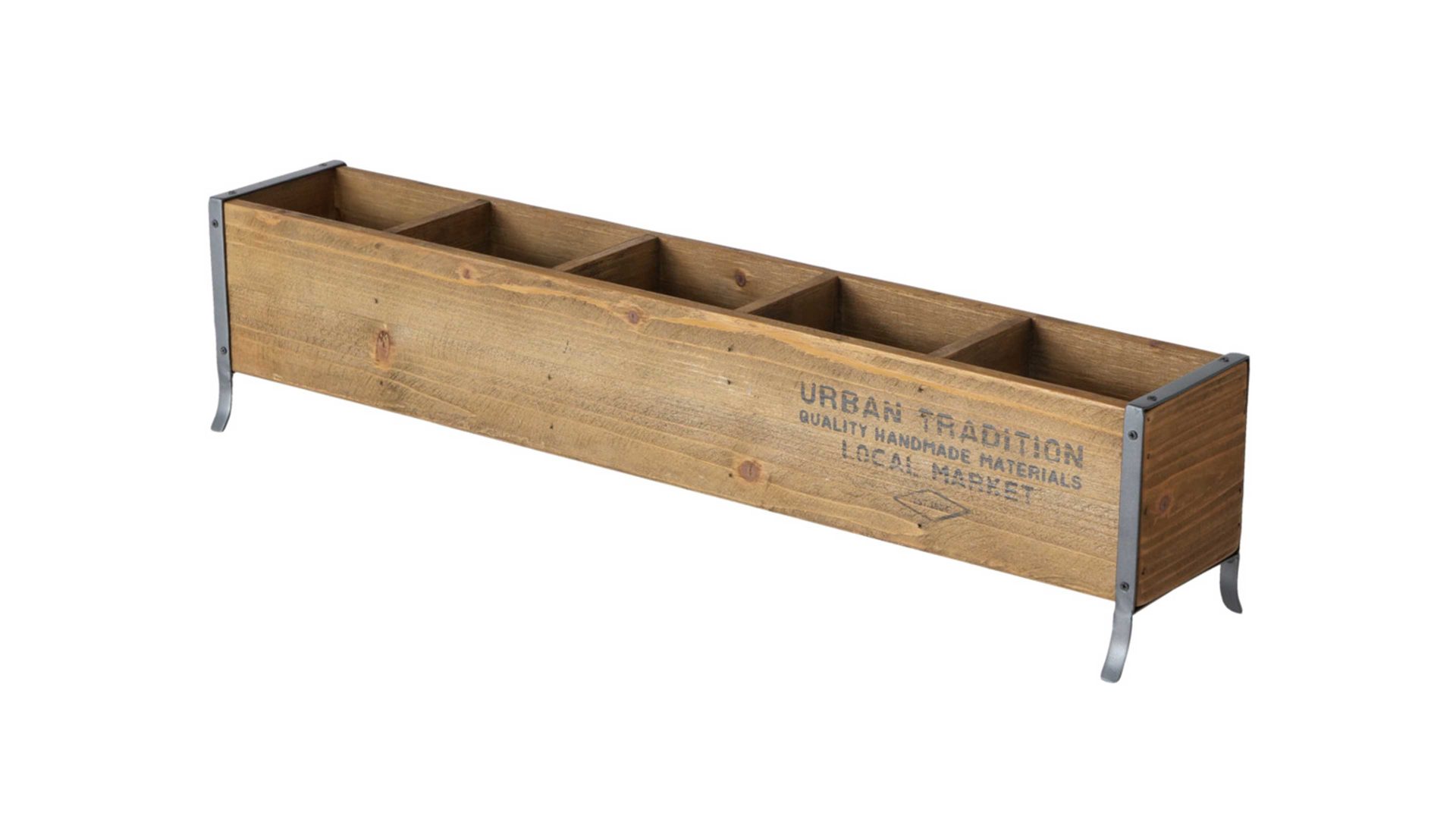 Aufbewahrungsbox Boltze aus Holz in Holzfarben Aufbewahrungsbox Local Holz mit schwarzem Aufdruck - Länge ca. 62 cm