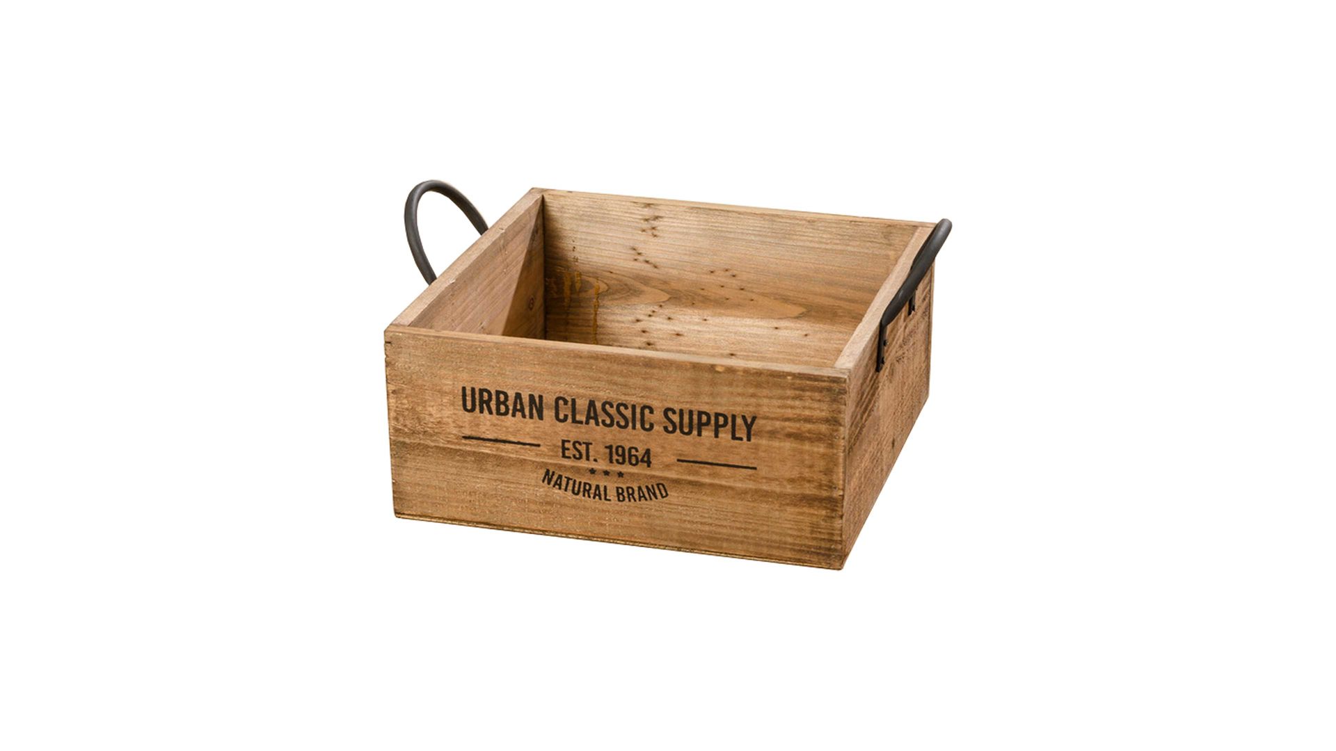 Aufbewahrungsbox Boltze aus Holz in Holzfarben Aufbewahrungsbox Supply Holz mit schwarzem Aufdruck - Länge ca. 34 cm