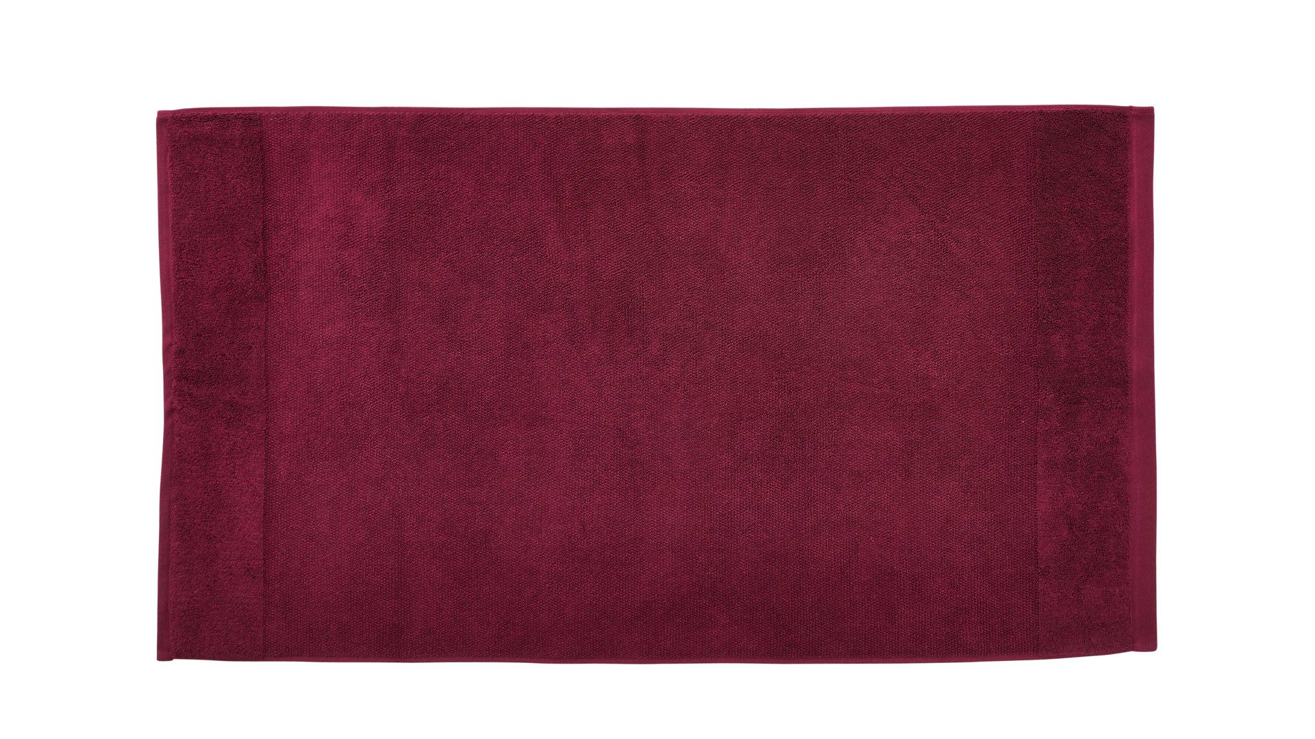 Handtuch Interliving aus Naturfaser in Rot Interliving Handtuch Serie 9108 - Handtuch Beere– ca. 60 x 110 cm