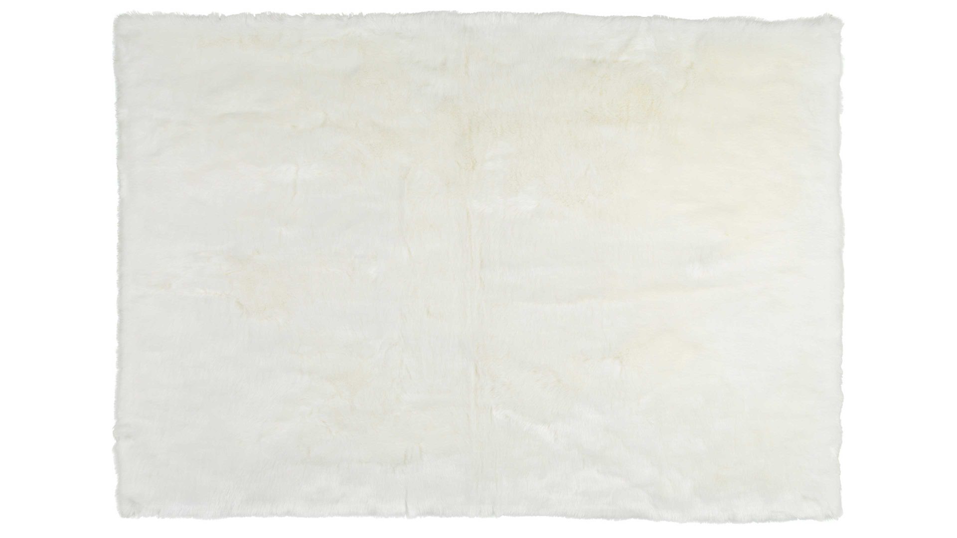 Fellteppich Obsession home fashion aus Kunstfaser in Weiß Kunstfell-Teppich My Samba Elfenbein - ca. 230 x 160 cm
