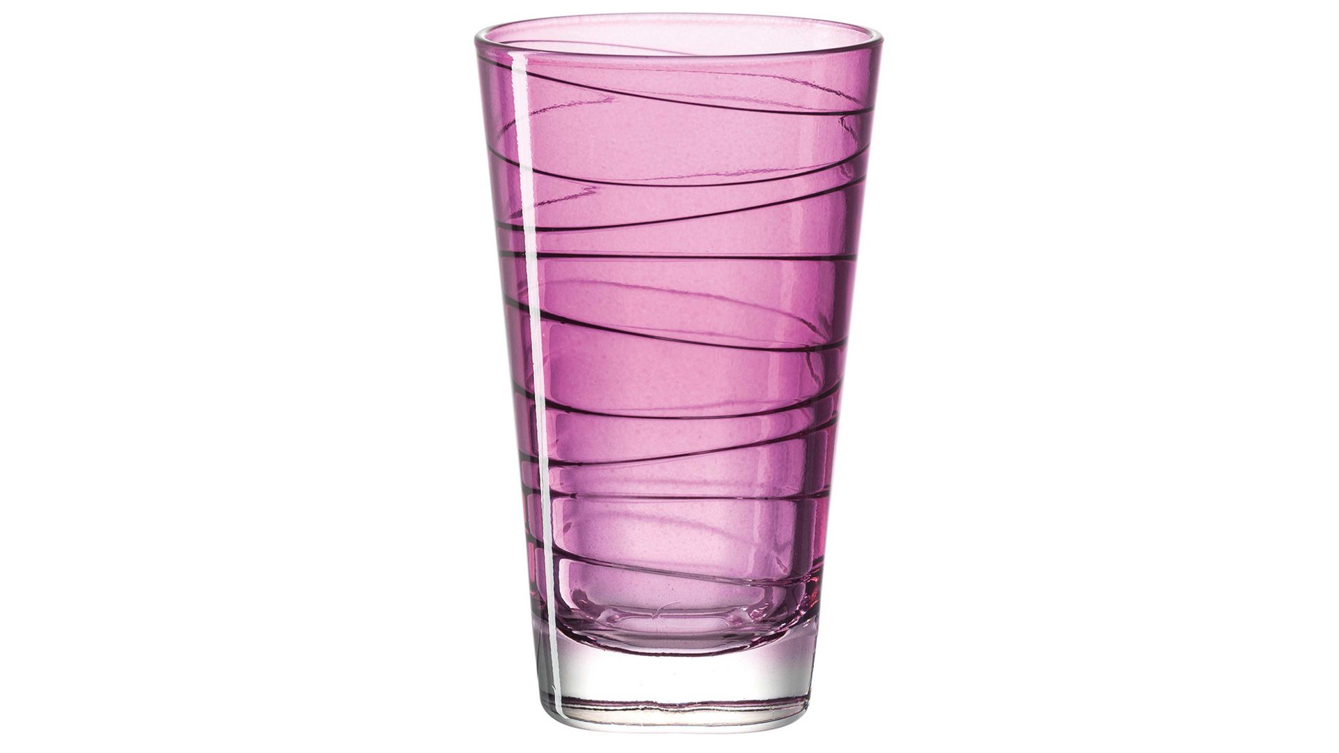Wasserglas Leonardo | glaskoch aus Glas in Lila LEONARDO großer Glasbecher Vario violettes Strukturlackglas - ca. 200 ml Nutzinhalt