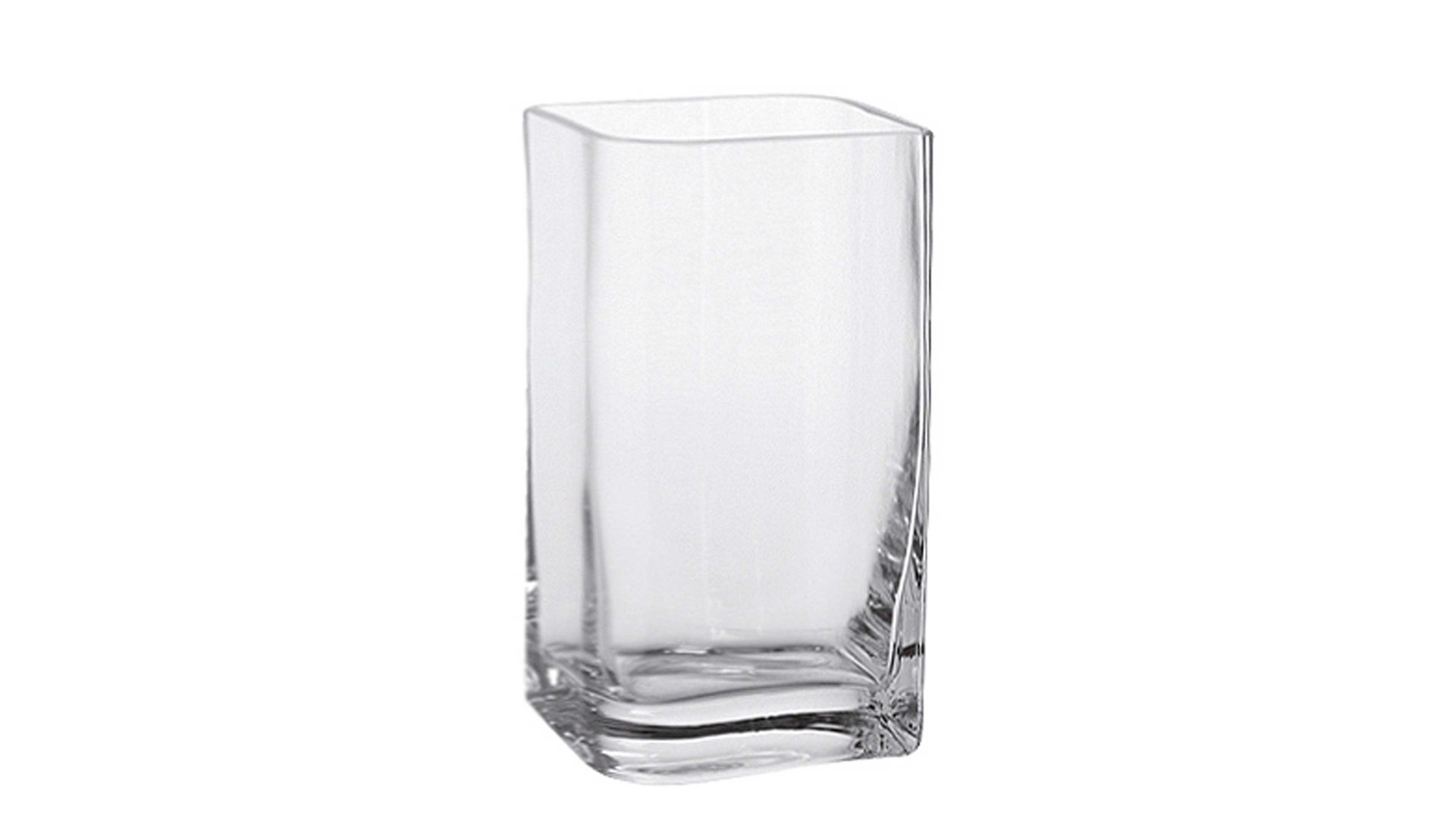 Vase Leonardo | glaskoch aus Glas in Transparent LEONARDO Glasvase Lucca Klarglas & Rauchschwarz – ca. 11 x 20 cm