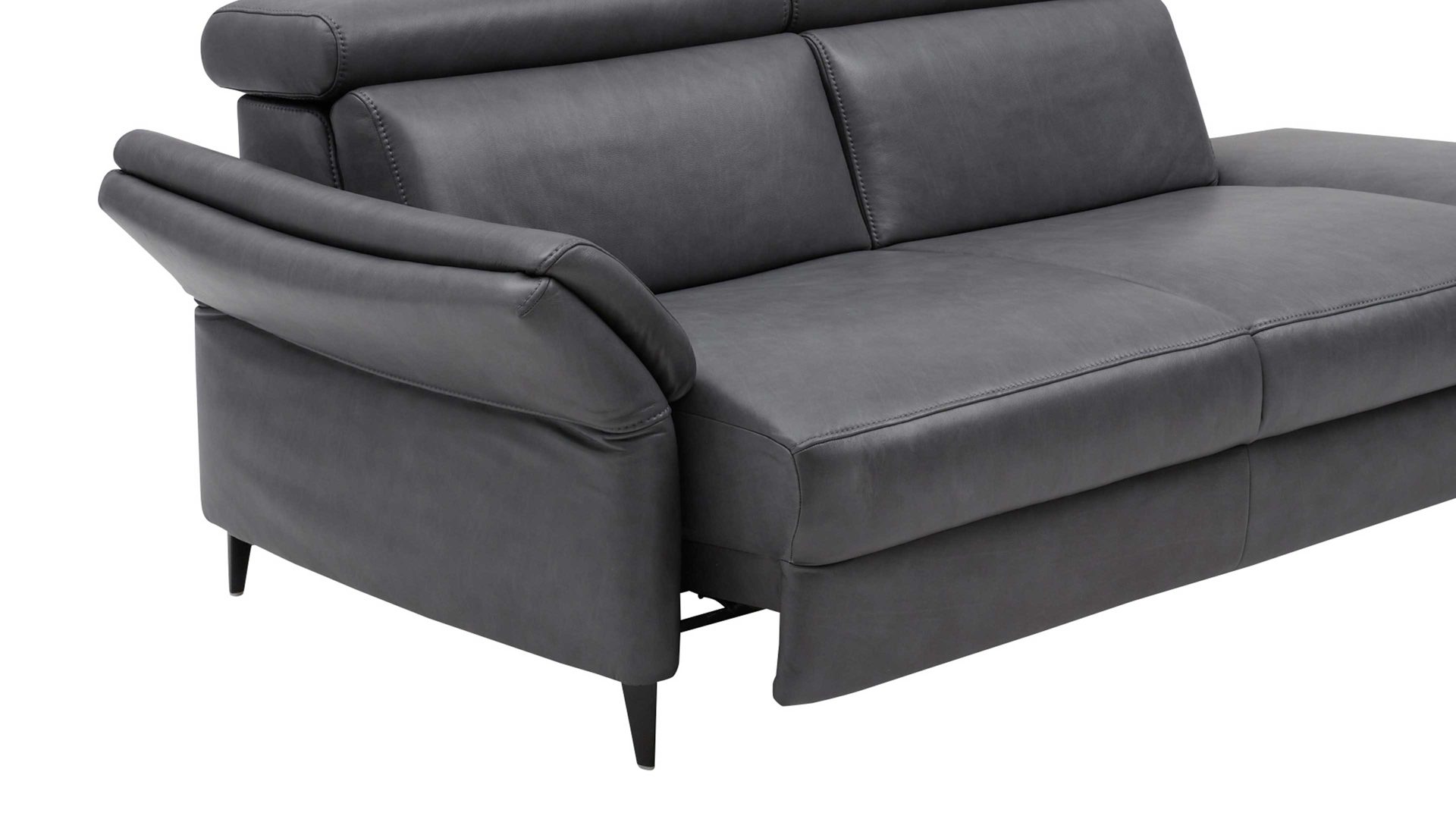 Mehrpreis Interliving aus Metall in Transparent Interliving Sofa Serie 4055 - Sitzvorzug motorische Verstellung