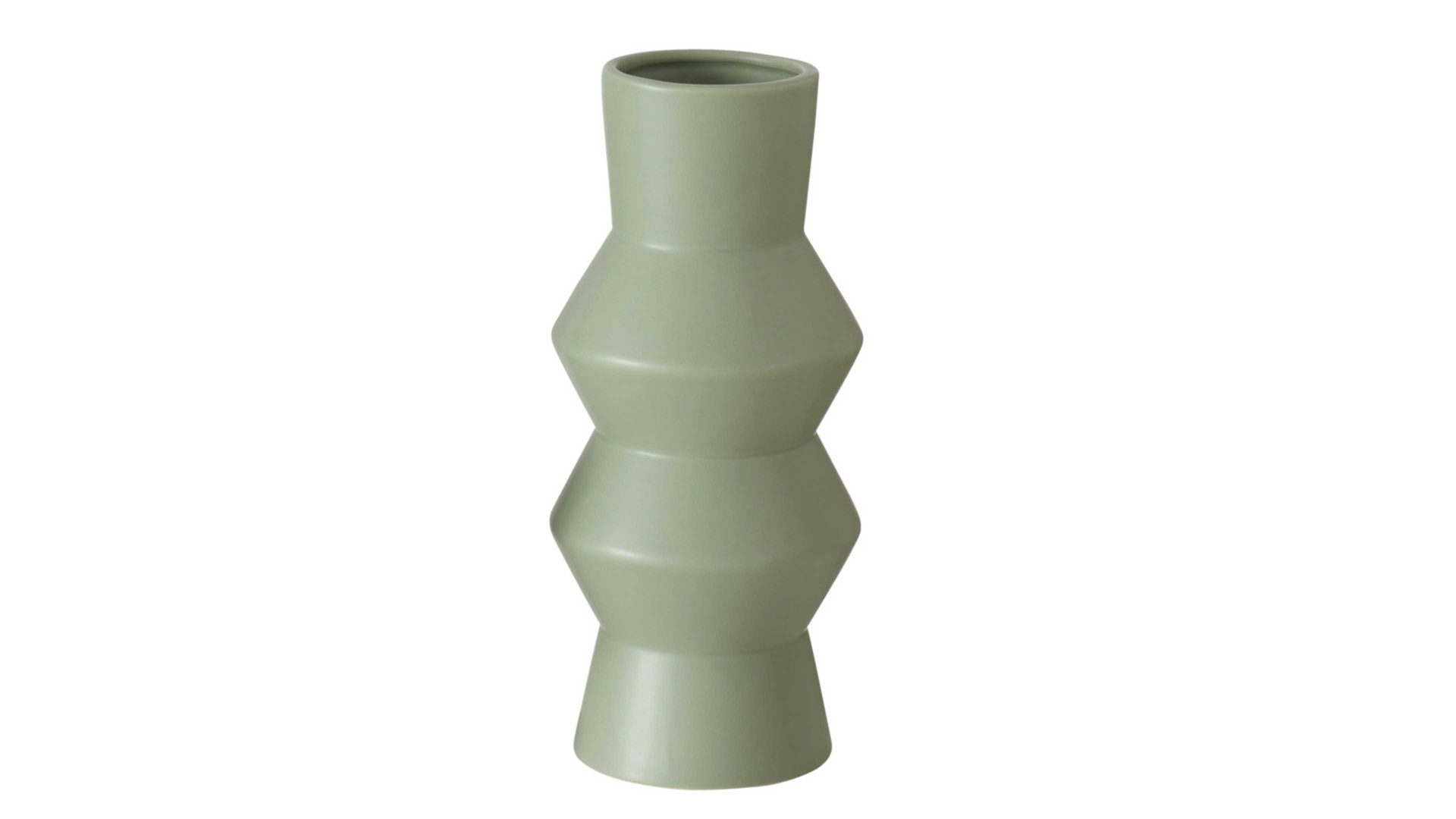 Vase Boltze aus Keramik in Grün Vase Sybil salbeigrünes Steingut - Höhe ca. 30 cm
