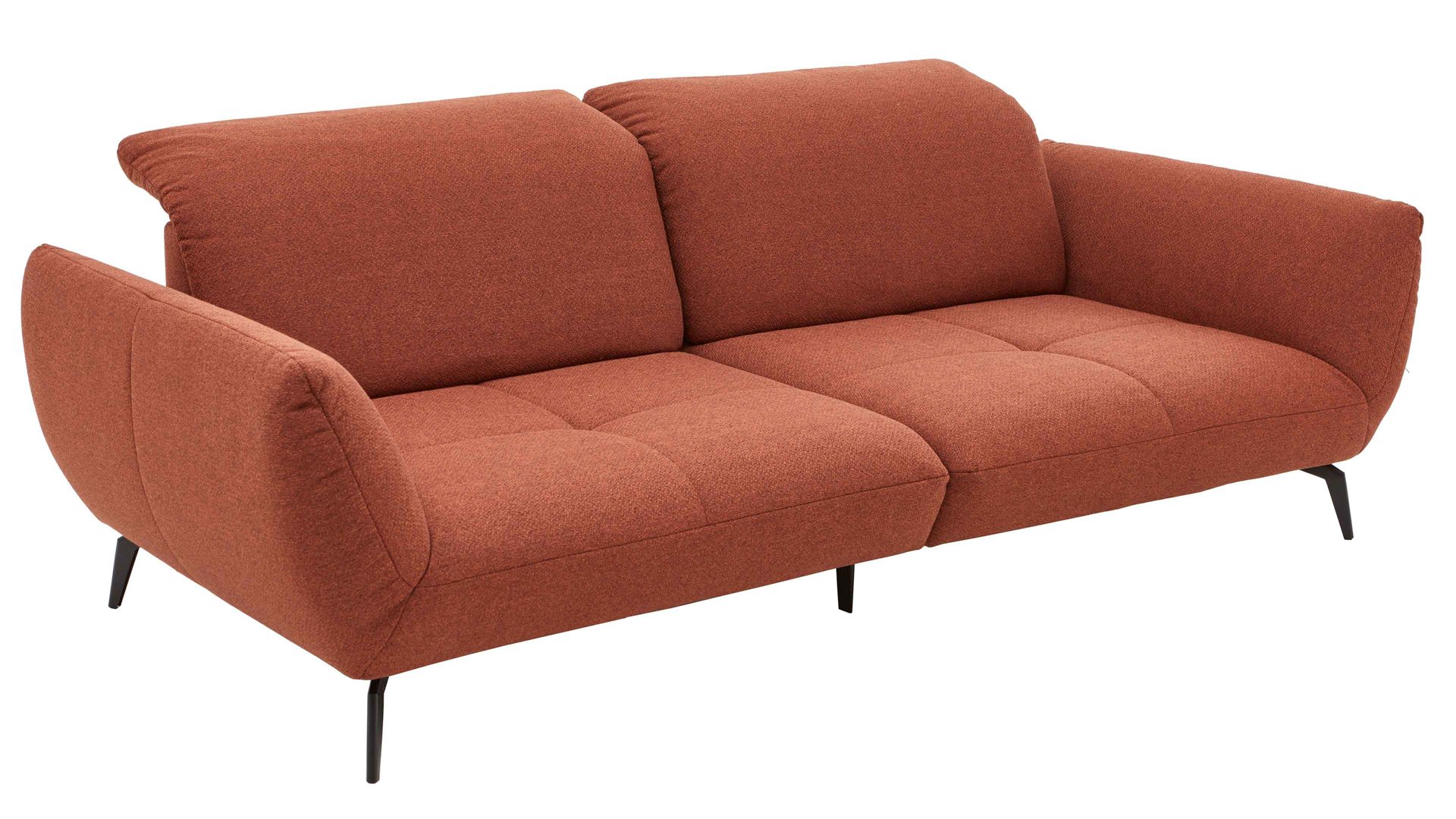 Bigsofa KAWOO aus Stoff in Orange KAWOO Polsterprogramm New Jersey - Megasofa kupferfarbener Bezug Portofino 126 - Breite ca. 260 cm