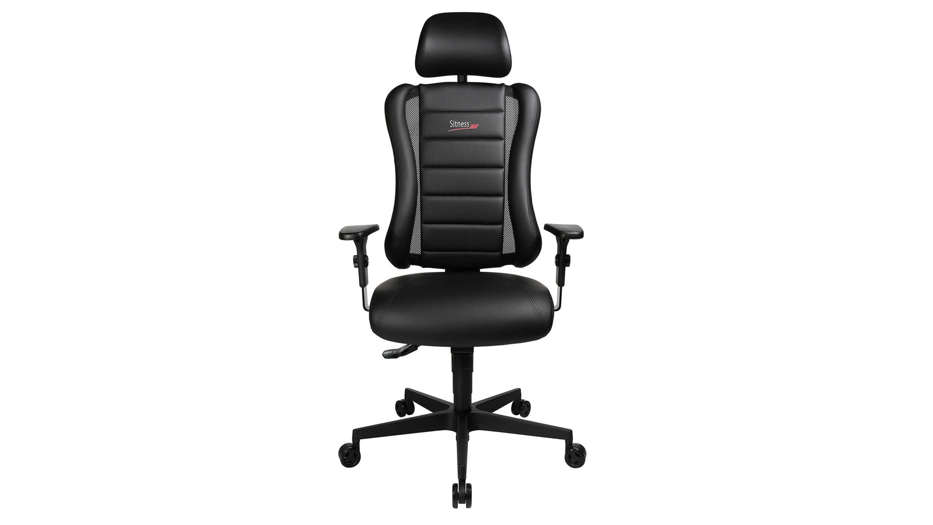 Drehstuhl Topstar aus Kunstleder in Schwarz TOPSTAR Racing und Gaming Chair Sitness RS schwarze Bezugkombination