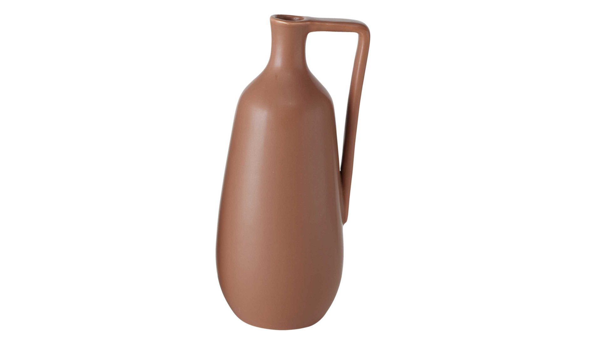 Vase Boltze aus Keramik in Braun Vase Naimo braunes Steingut – Höhe ca. 21 cm