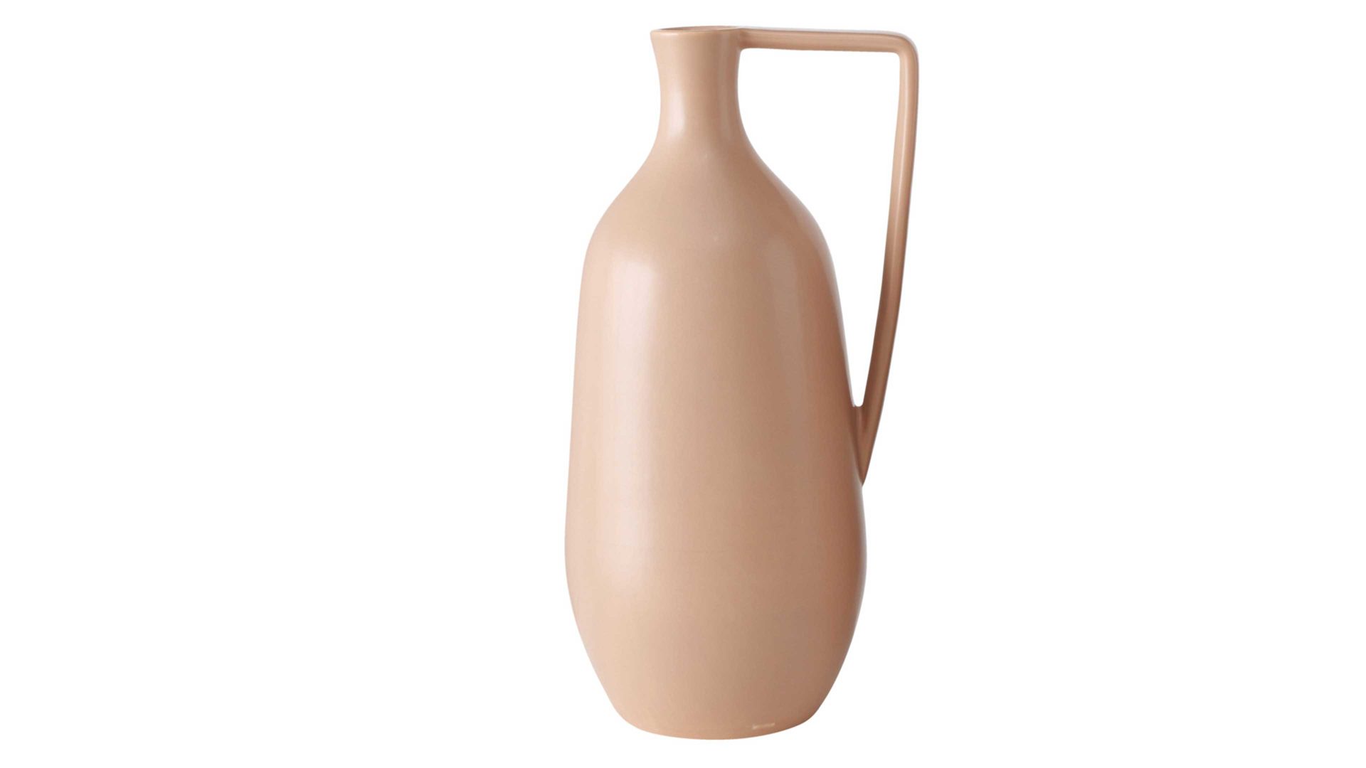 Vase Boltze aus Keramik in Hellbraun Vase Naimo hellbraunes Steingut – Höhe ca. 36 cm