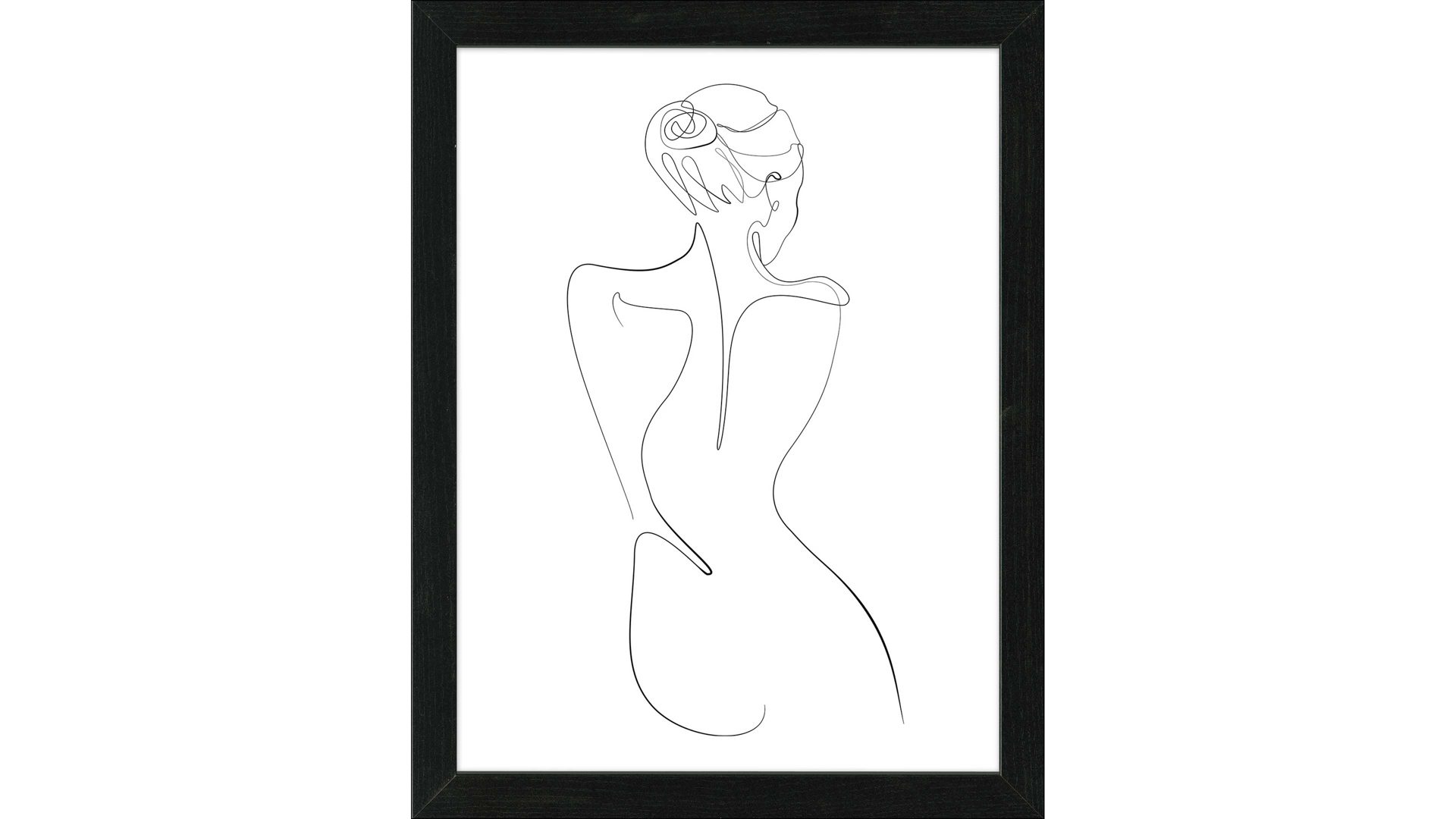 Kunstdruck Interliving BEST BUDDYS! aus Karton / Papier / Pappe in Schwarz Interliving BEST BUDDYS!  Kunstdruck Scandic Living Line Art Back View I - ca. 35 x 45 cm