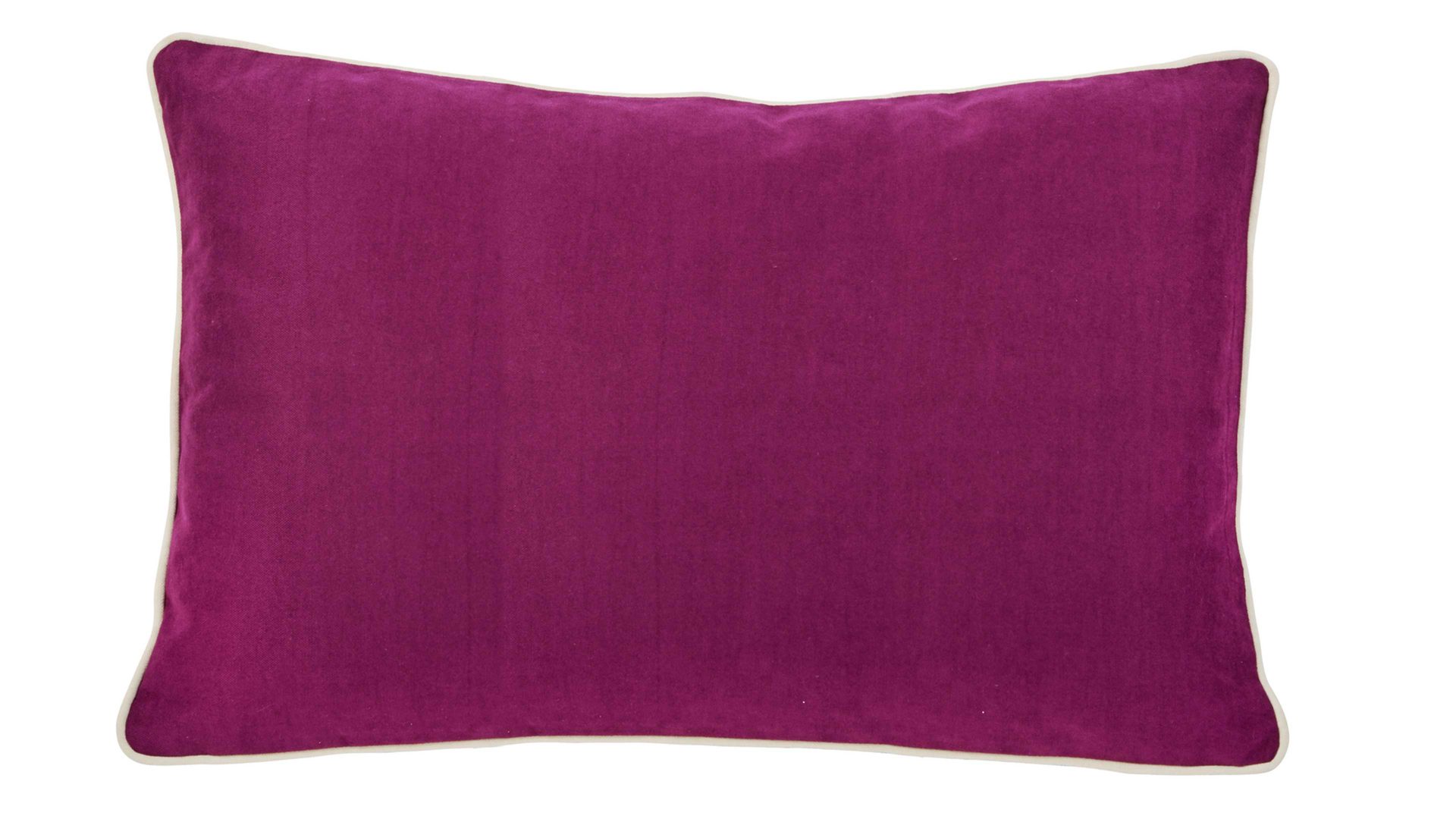 Kissenbezug /-hülle Done.® aus Kunstfaser in Lila done.® Kissenhülle Cushion Joy beerefarbener Veloursbezug - ca. 40 x 60 cm
