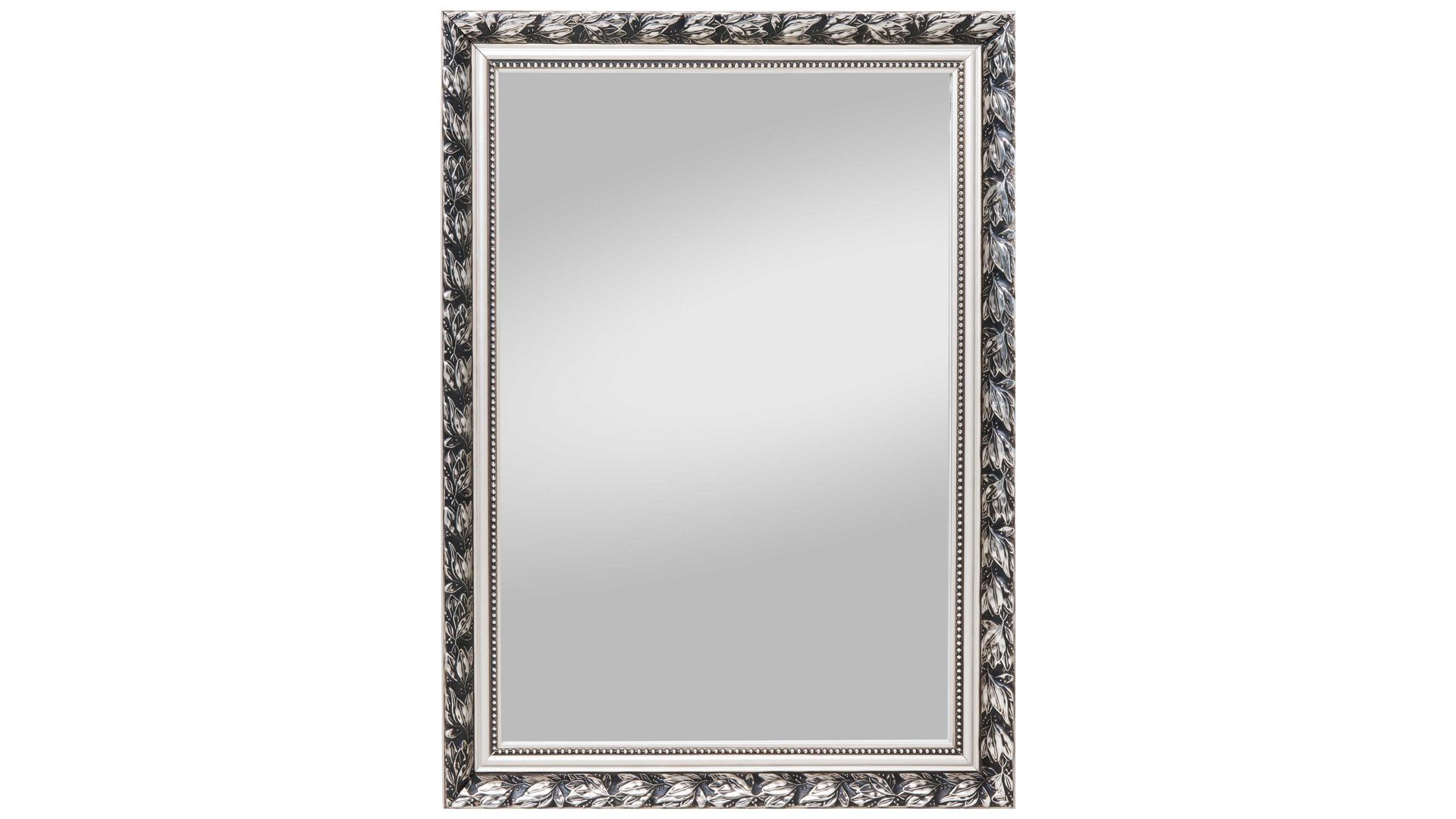 Wandspiegel Spiegelprofi aus Spiegel in Metallfarben Rahmenspiegel Pius Silber – ca. 55 x 70 cm