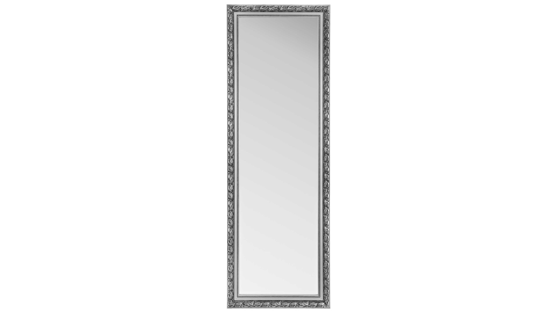 Wandspiegel Spiegelprofi aus Spiegel in Metallfarben Rahmenspiegel Pius Silber – ca. 50 x 150 cm