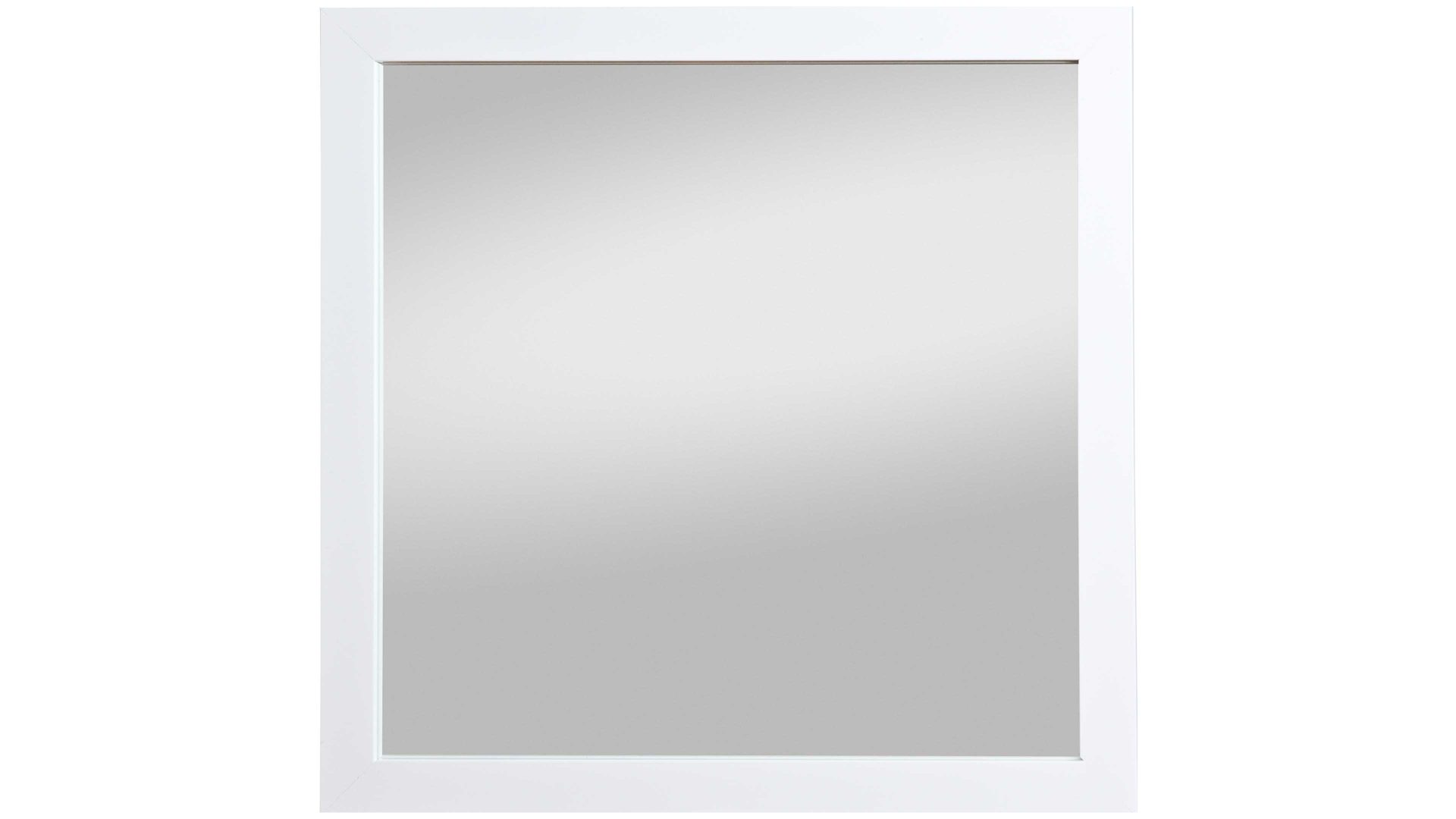 Wandspiegel Spiegelprofi aus Spiegel in Weiß Rahmenspiegel Kathi glänzender weißer Rahmen – ca. 45 x 45 cm