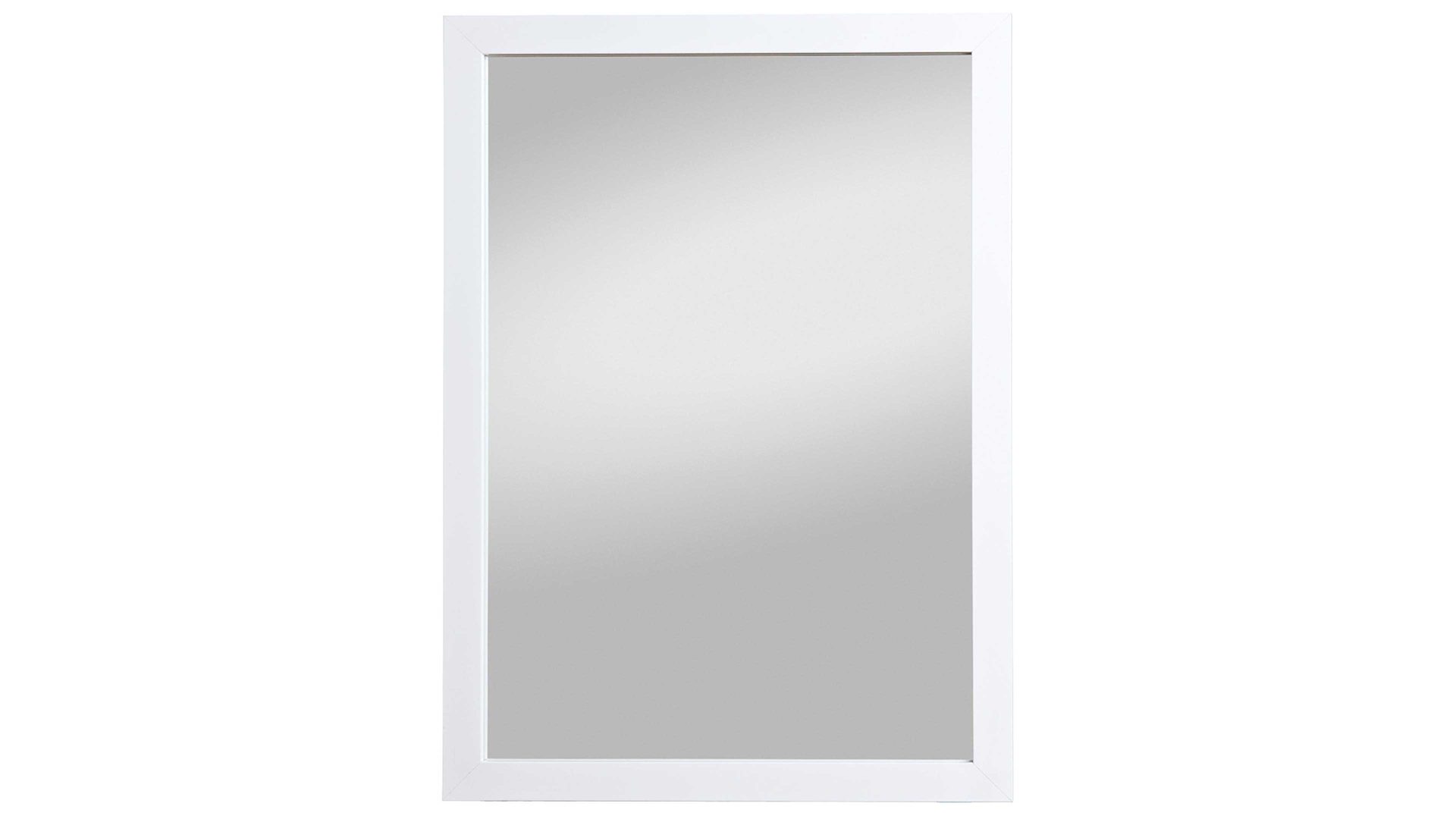 Wandspiegel Spiegelprofi aus Spiegel in Weiß Rahmenspiegel Kathi glänzender weißer Rahmen – ca. 48 x 68 cm