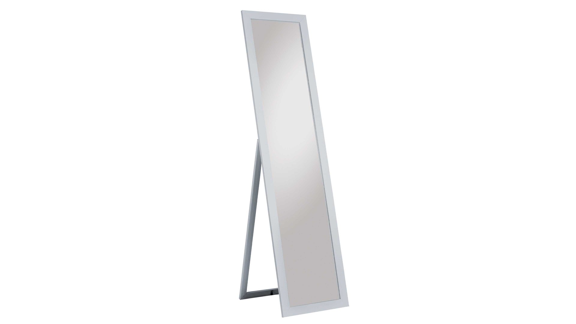 Standspiegel Spiegelprofi aus Spiegel in Metallfarben Rahmen-Standspiegel Emilia silberfarbener Rahmen & Fuß – Höhe ca. 160 cm