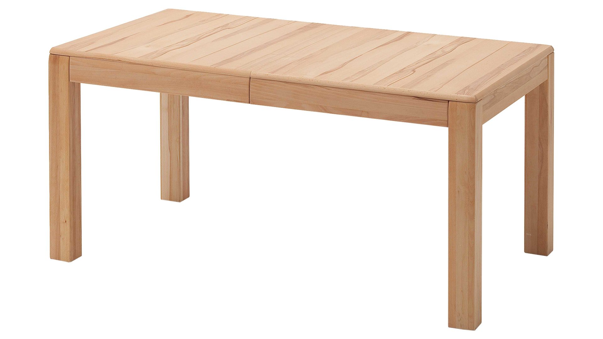 Auszugtisch Mca direkt aus Holz in Holzfarben Wohnprogramm Sena - Auszugtisch als Esstisch geölte Kernbuche – ca. 160-260 x 90 cm
