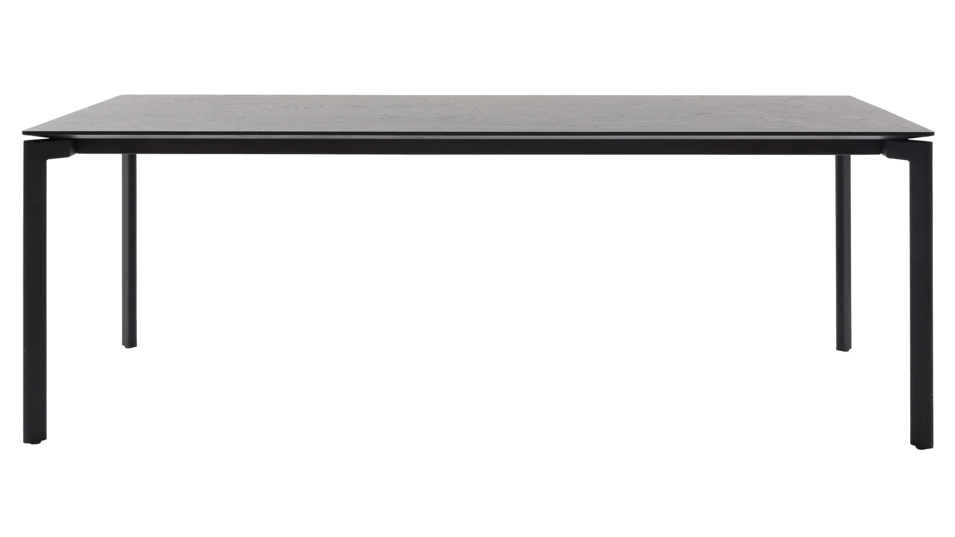 Esstisch Interliving aus Holz in Schwarz Interliving Esszimmer Serie 5110 - Esstisch mattschwarzes Eichefurnier - ca. 240 x 100 cm