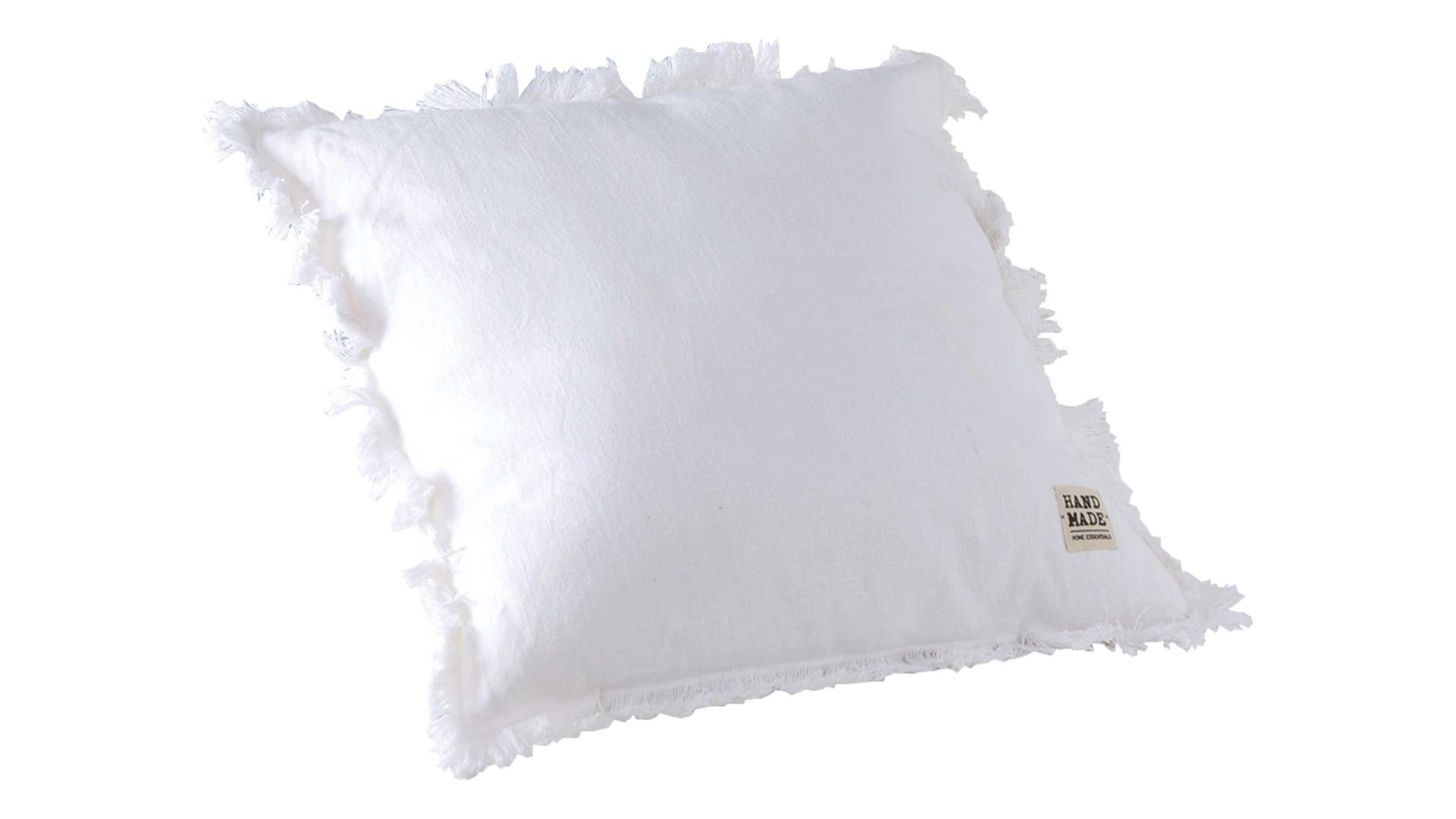 Kissen Boltze aus Stoff in Weiß Kissen Lenea weißer Baumwollbezug – ca. 45 x 45 cm