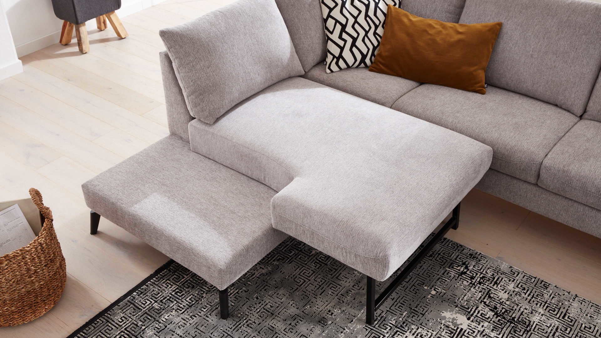 Funktion Interliving aus Metall in Transparent Interliving Sofa Serie 4400 - Drehteil Funktions-Mehrpreis