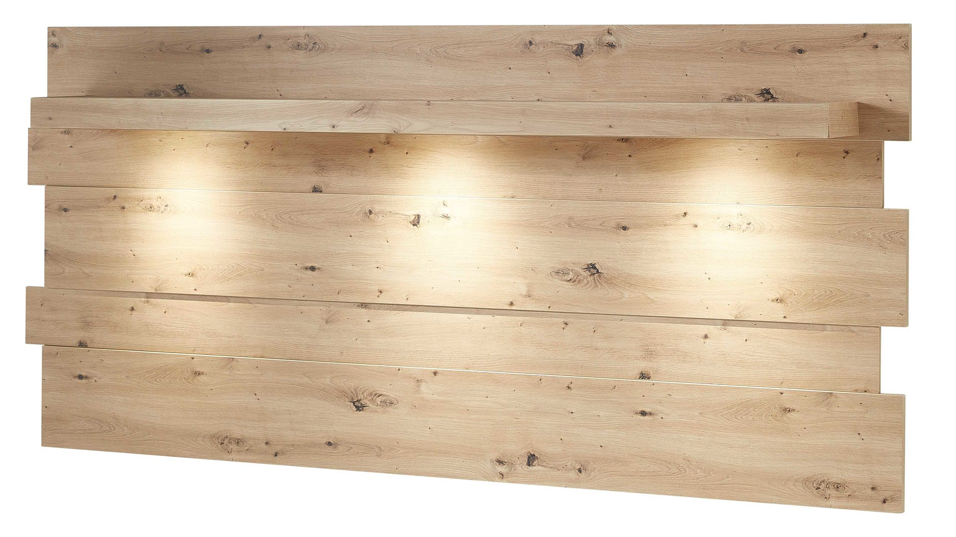 Wandregal Innostyle aus Holz in Holzfarben Wohnprogramm Loft-Two - Wandpaneel Artisan Eiche - ca. 202 x 93 cm