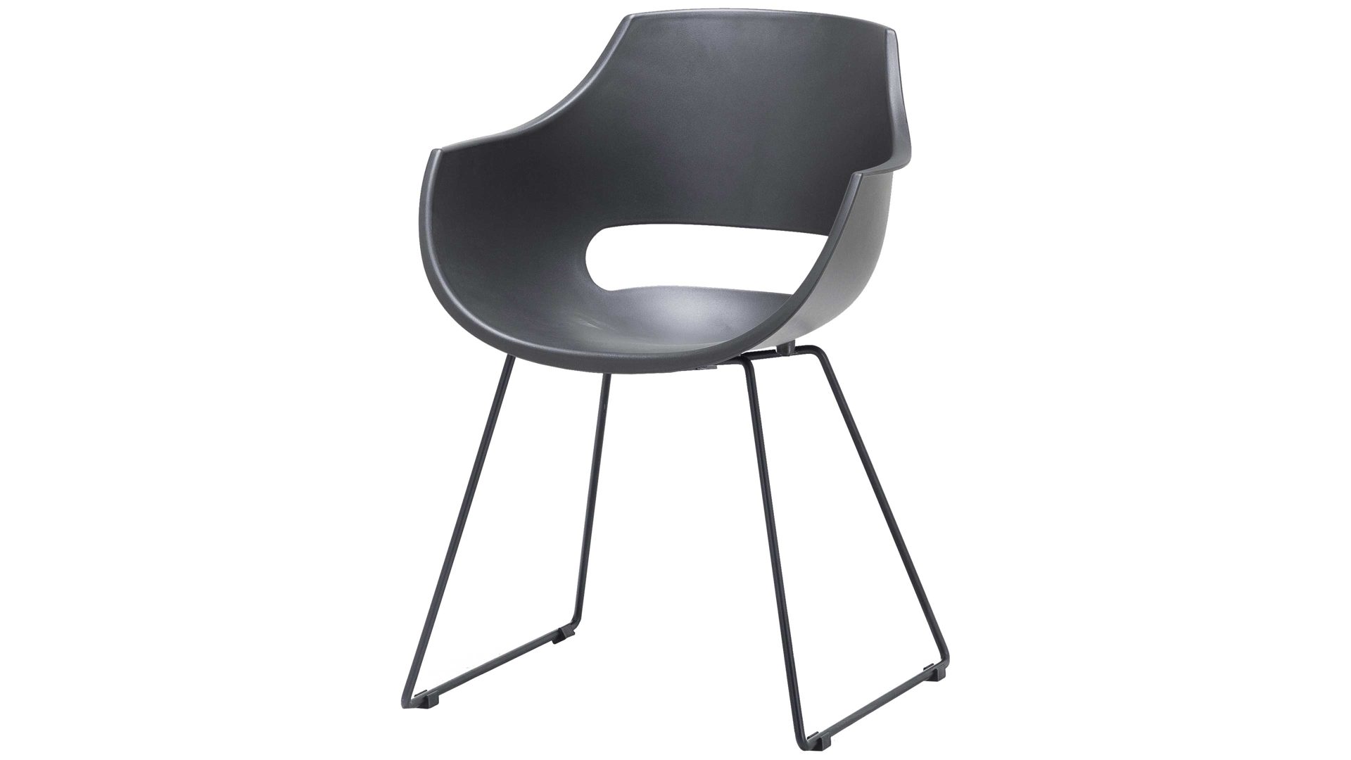 Stuhl Mca furniture aus Kunststoff in Schwarz Schalenstuhl Rockville Schwarz