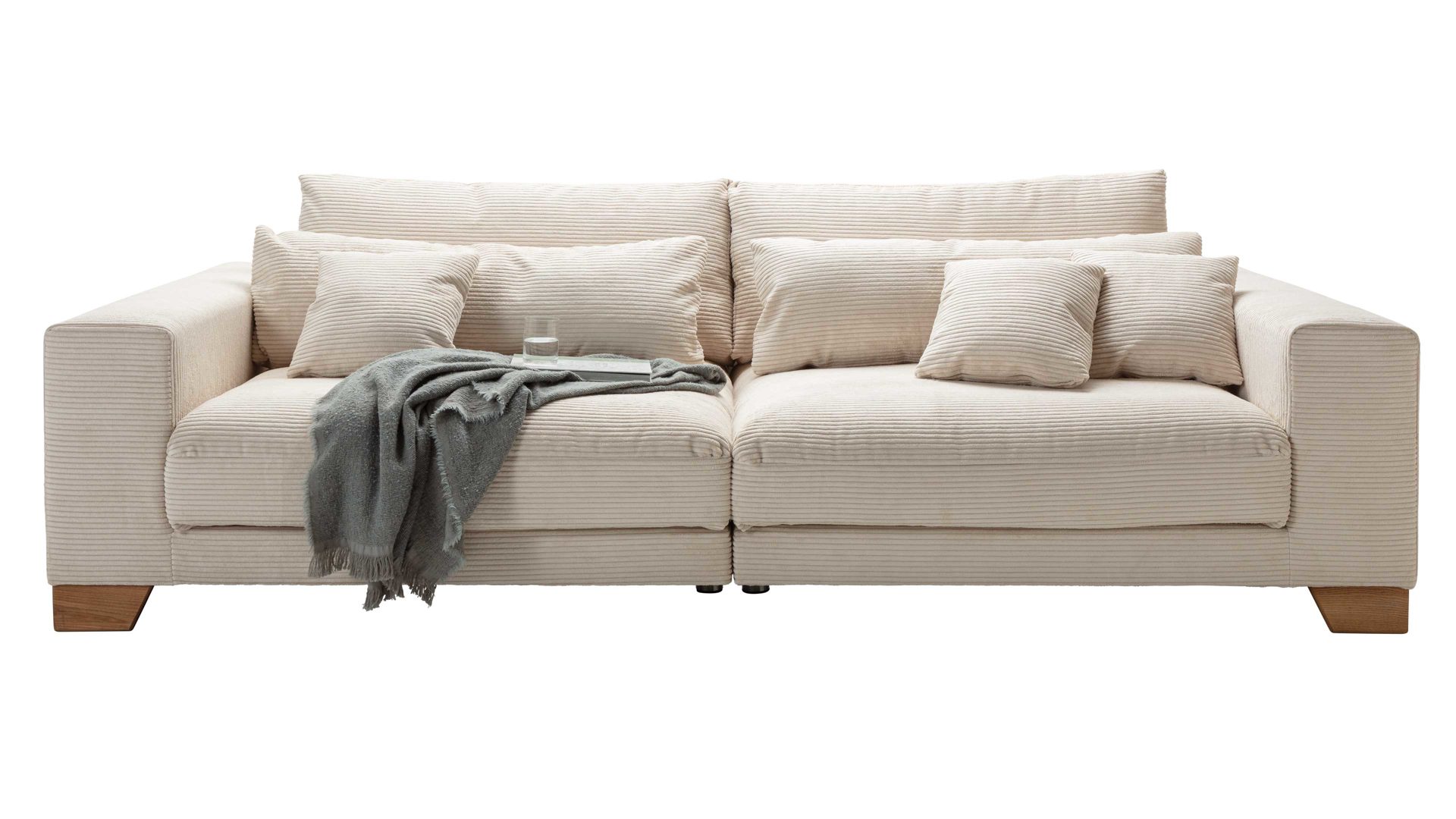 Bigsofa A. z. iwaniccy aus Stoff in Beige Bigsofa Play beiger Breitcord - Länge ca. 286 cm