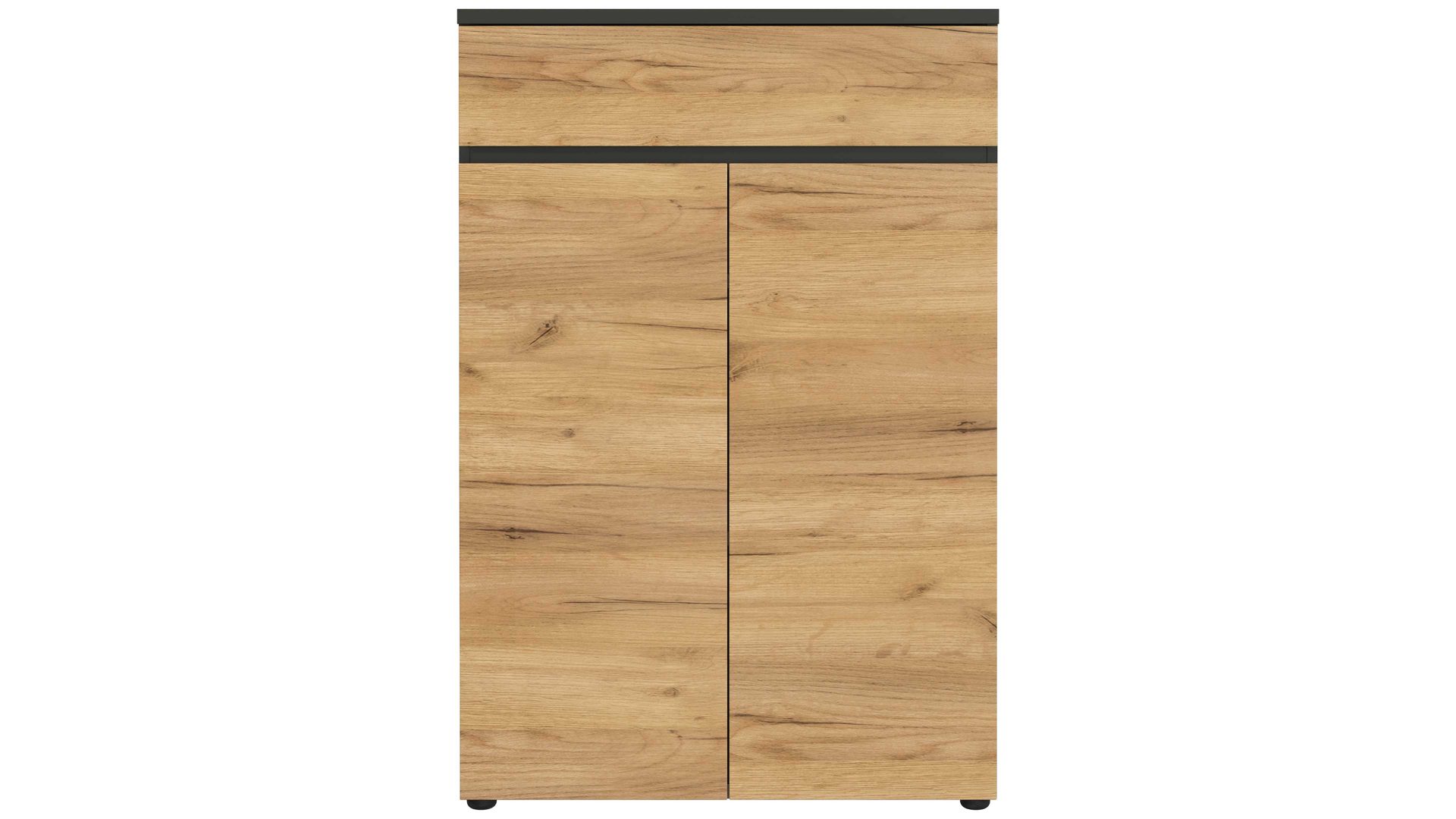 Aktenschrank Germania i.i. aus Holz in Holzfarben Aktenschrank Lissabon Graphit & Navarra-Eiche - zwei Türen, ein Schub