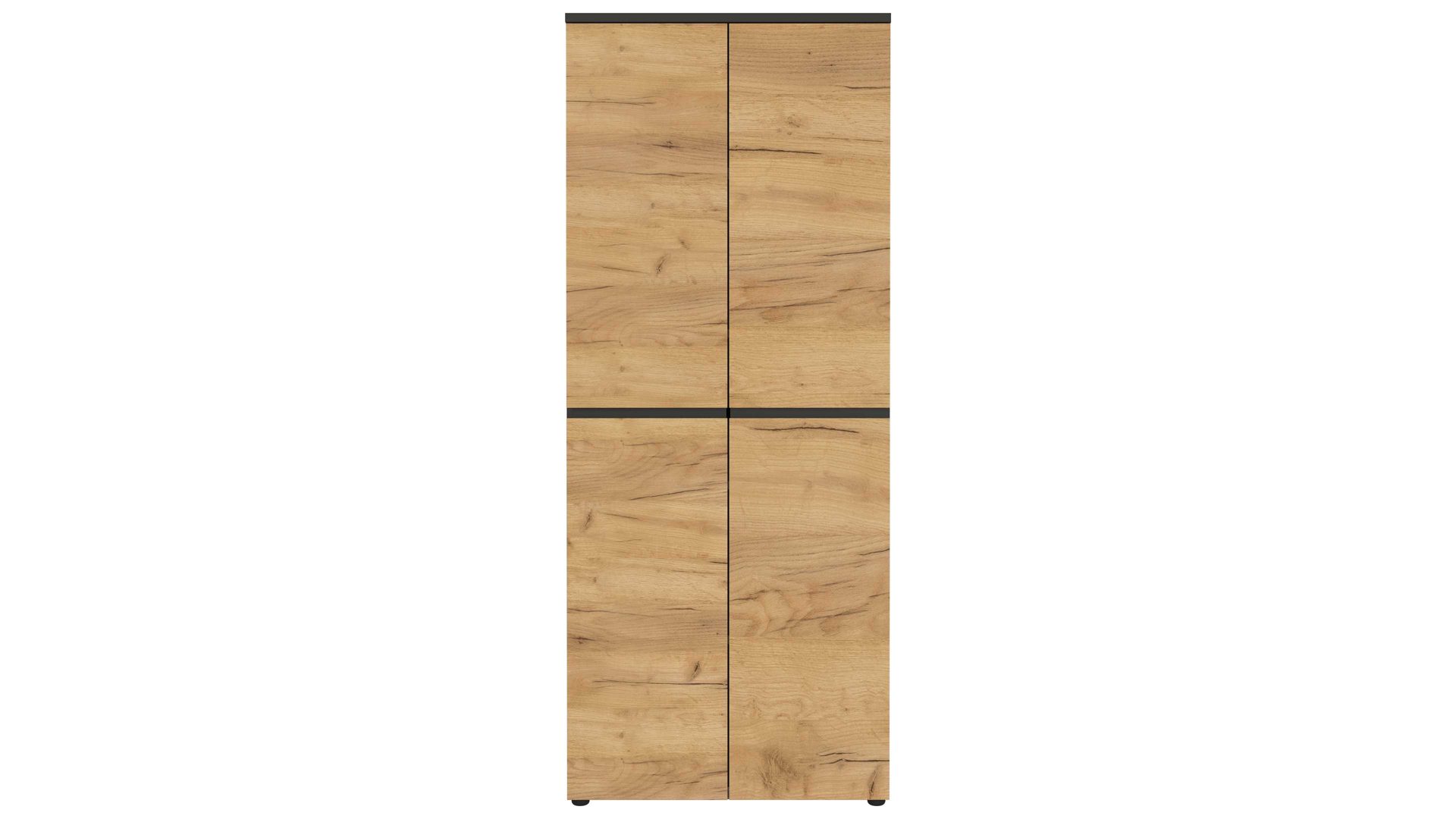 Aktenschrank Germania i.i. aus Holz in Holzfarben Aktenschrank Lissabon Graphit & Navarra-Eiche - zwei Türen, Höhe ca. 197 cm