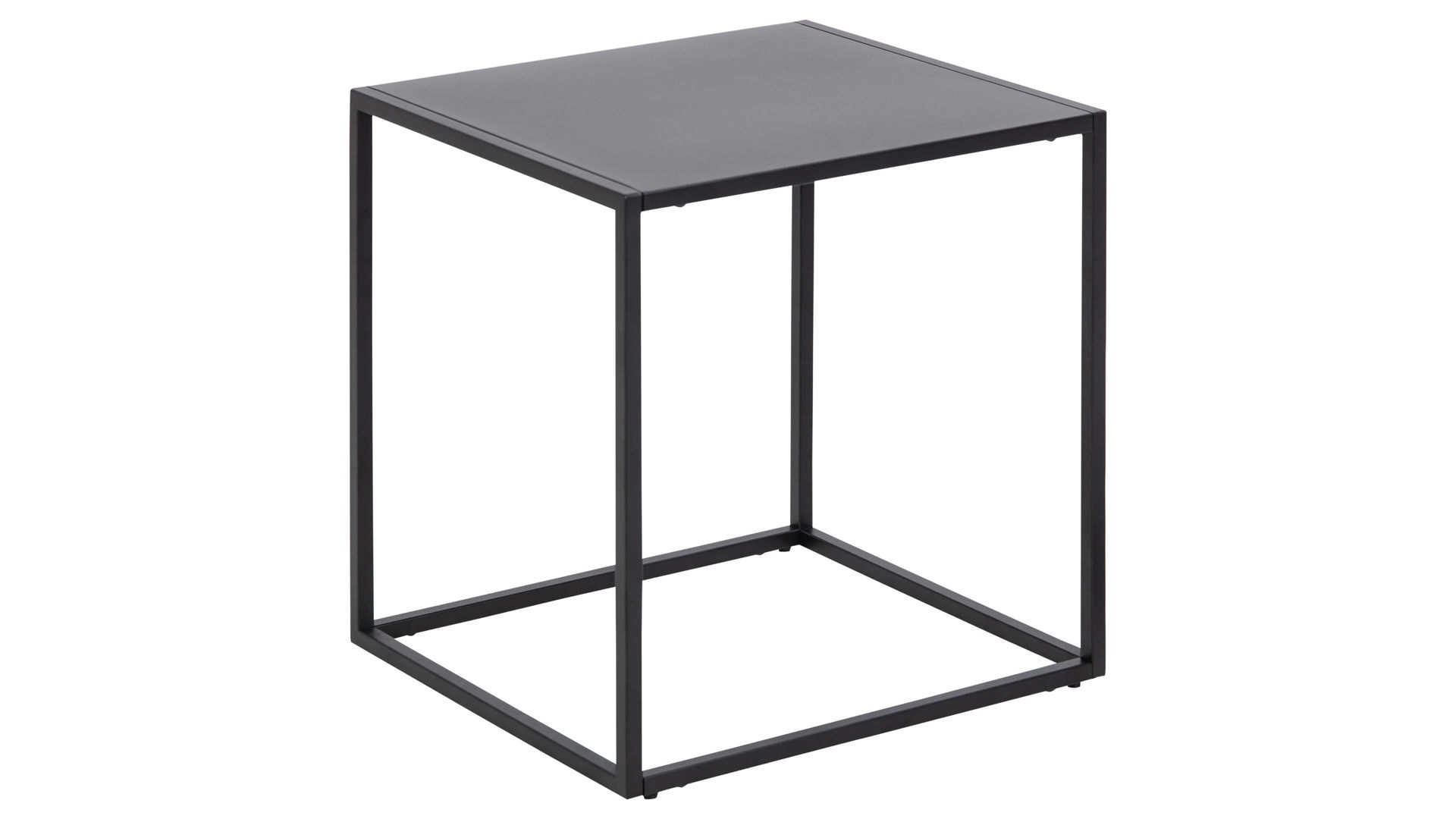 Beistelltisch Actona group a/s aus Metall in Schwarz Metallmöbel Newton - Beistelltisch Schwarz - ca. 45 x 40 cm