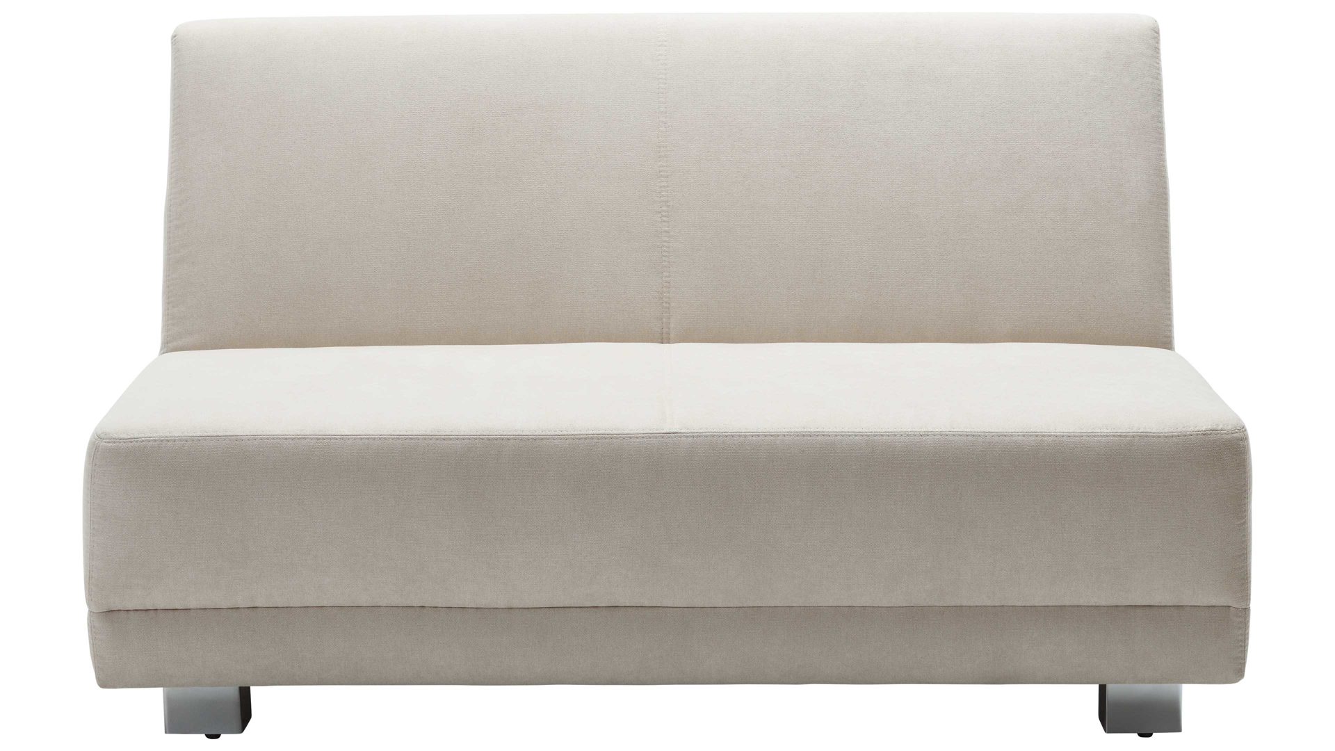 Schlafsofa Restyl aus Stoff in Beige Faltsofa Fringo sandfarbener Stoffbezug 55-6315 - Breite ca. 145 cm