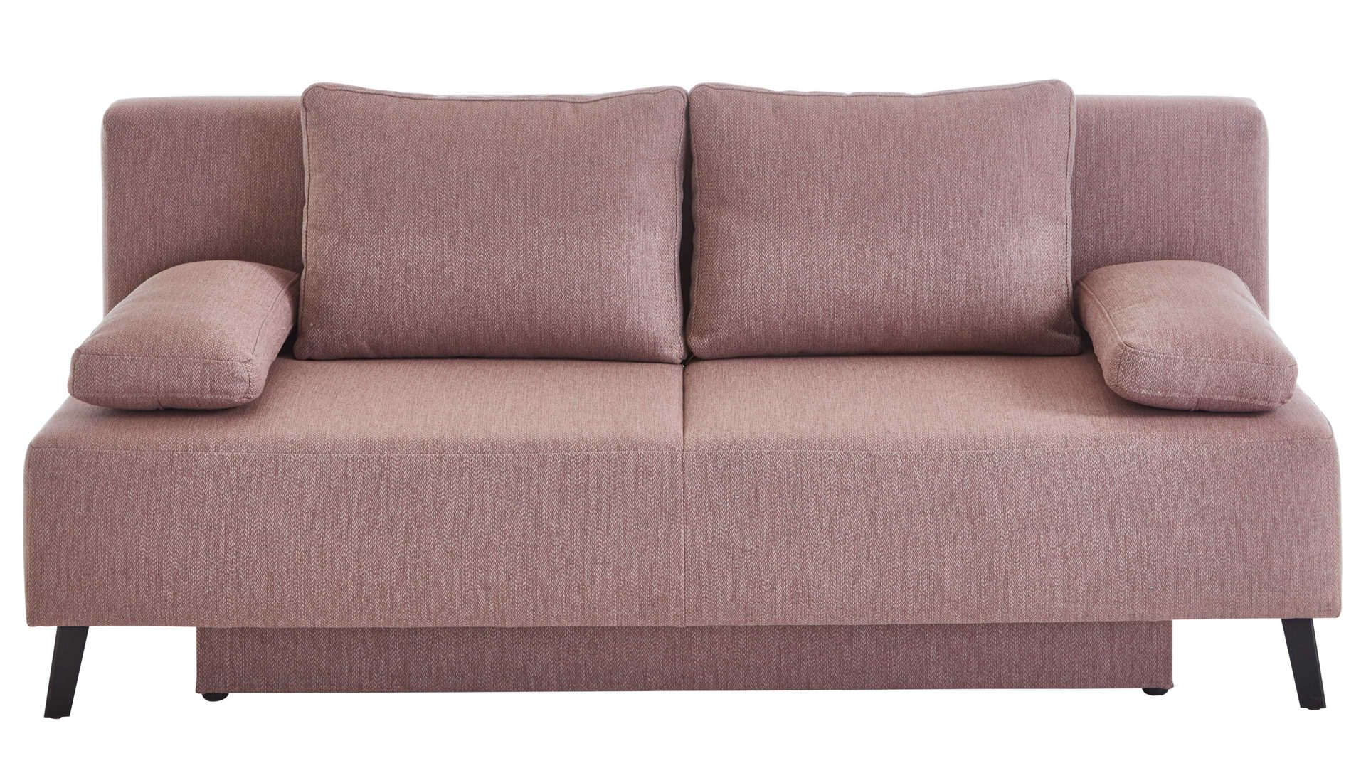 Schlafsofa Restyl aus Stoff in Pink Schlafsofa Sweet rosé Stoffbezug 55-6498 - Breite ca. 193 cm