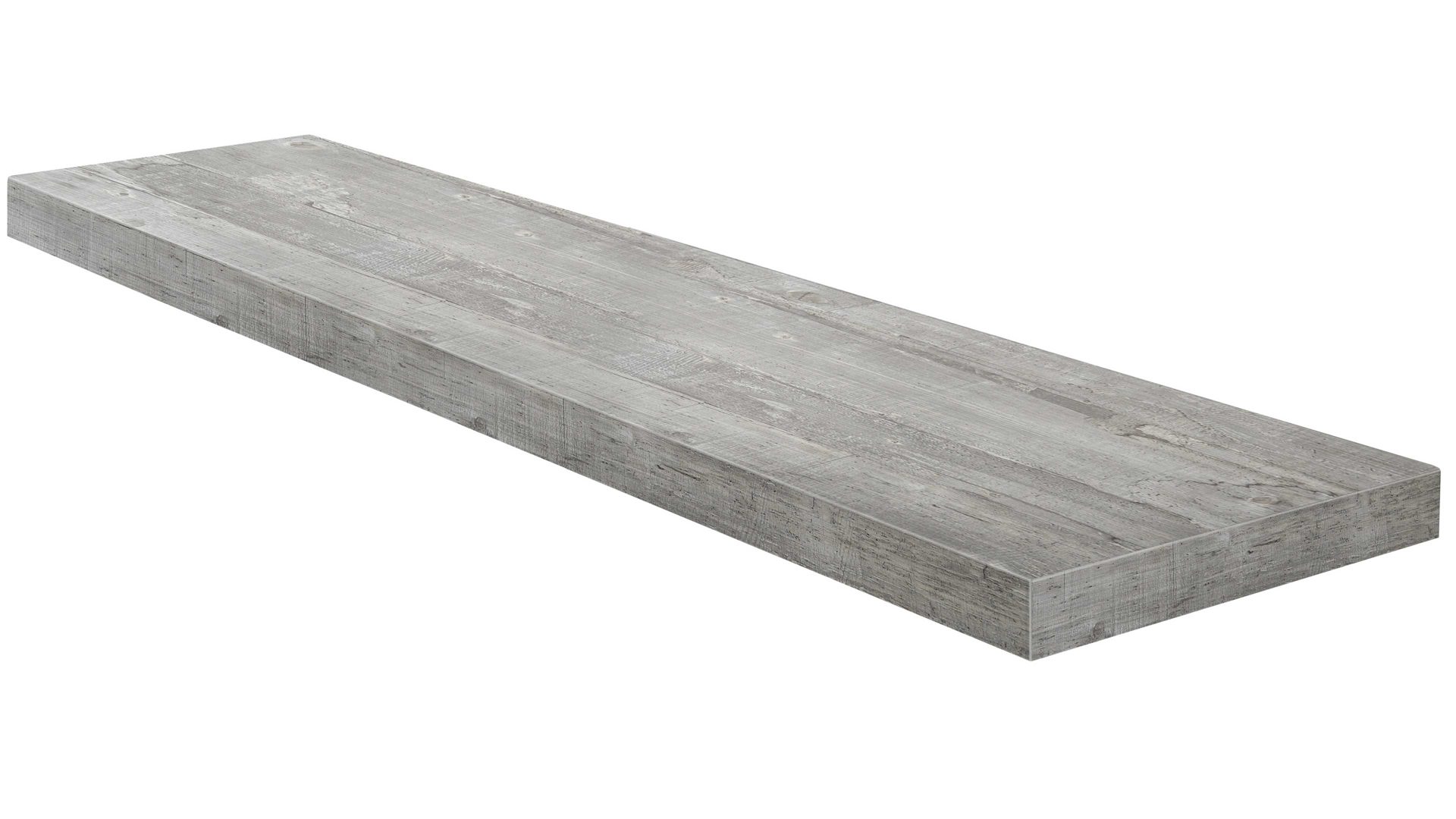 Wandregal Mäusbacher i.i. aus Holz in Hellgrau Wandsteckbord Beton - Länge ca. 90 cm